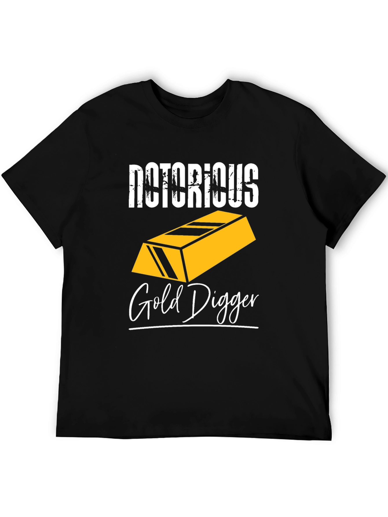 Black Notorious Gold Digger Graphic Tee view 5