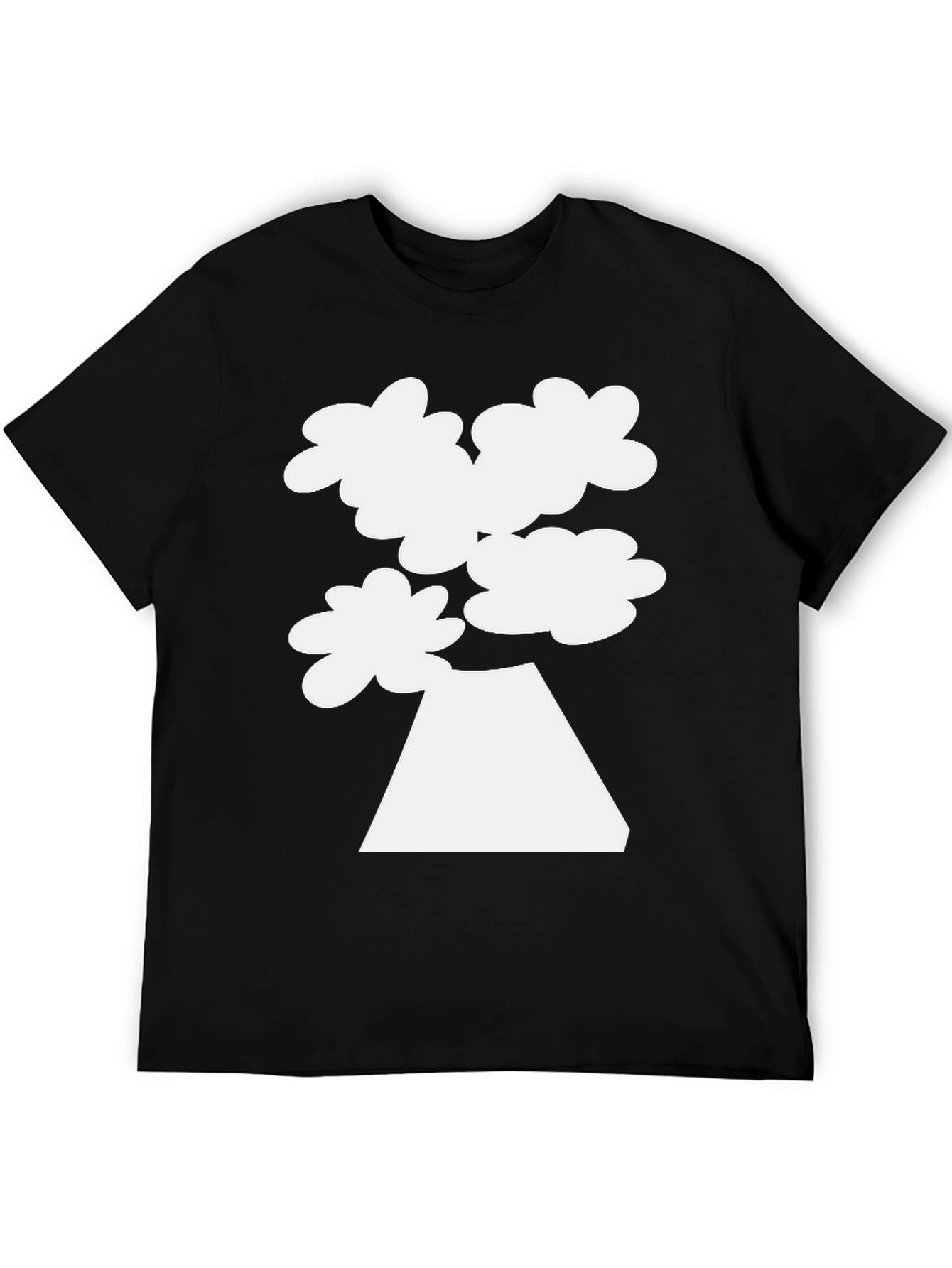 Black Mount Fuji Cloud Tee - Black Graphic T-Shirt view 5