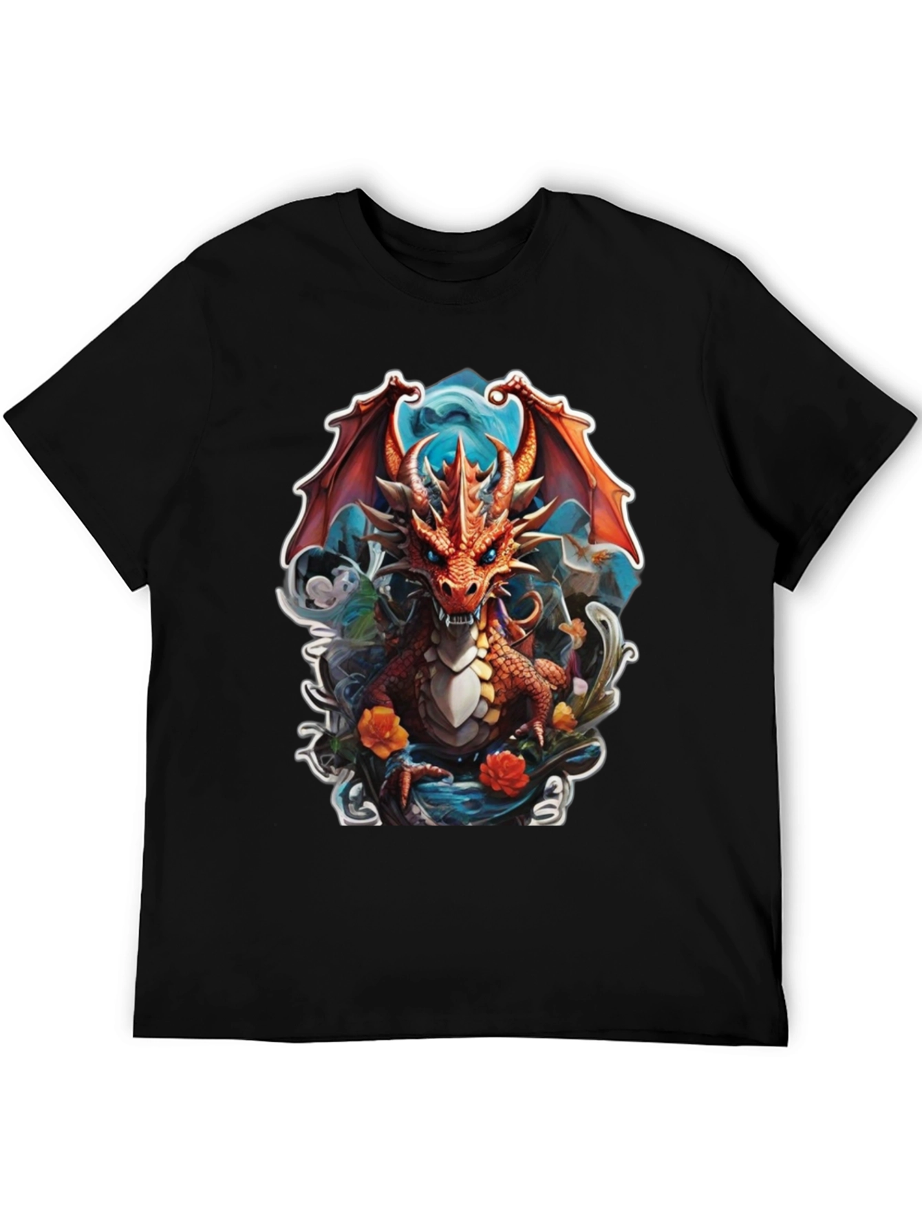 Dragon Graphic Tee - Fantasy Art Shirt - 5