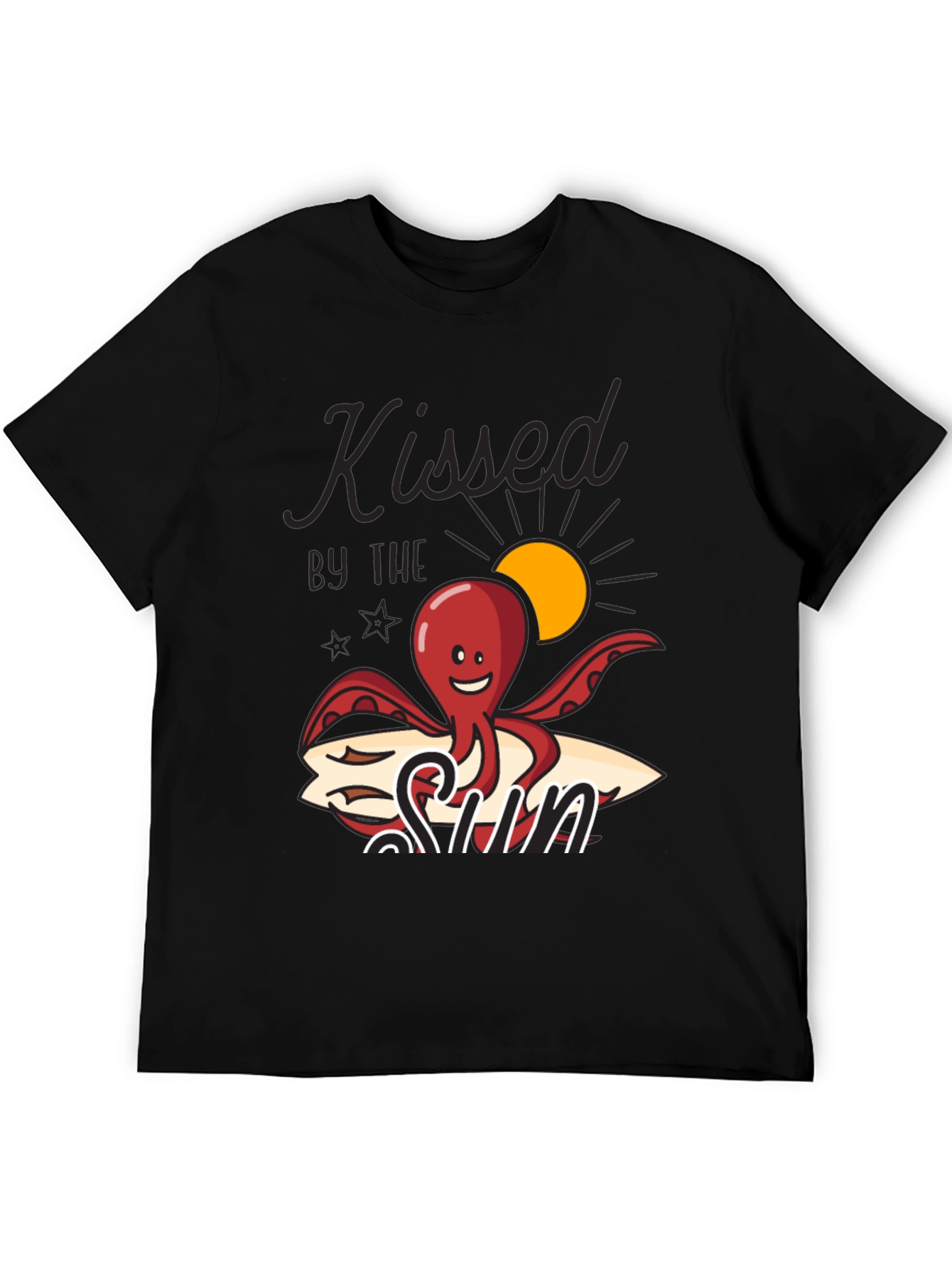 Black Kissed By The Sun Octopus Graphic Tee view 5