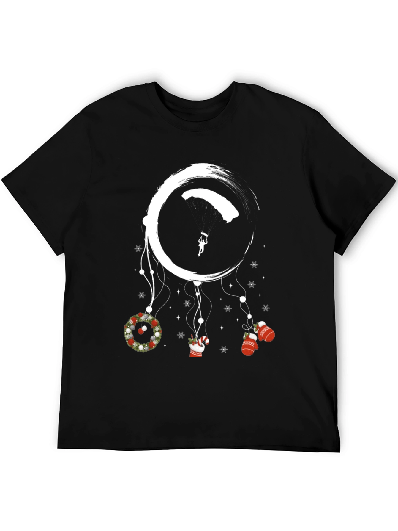 Black Parachute Christmas Dream T-Shirt view 5