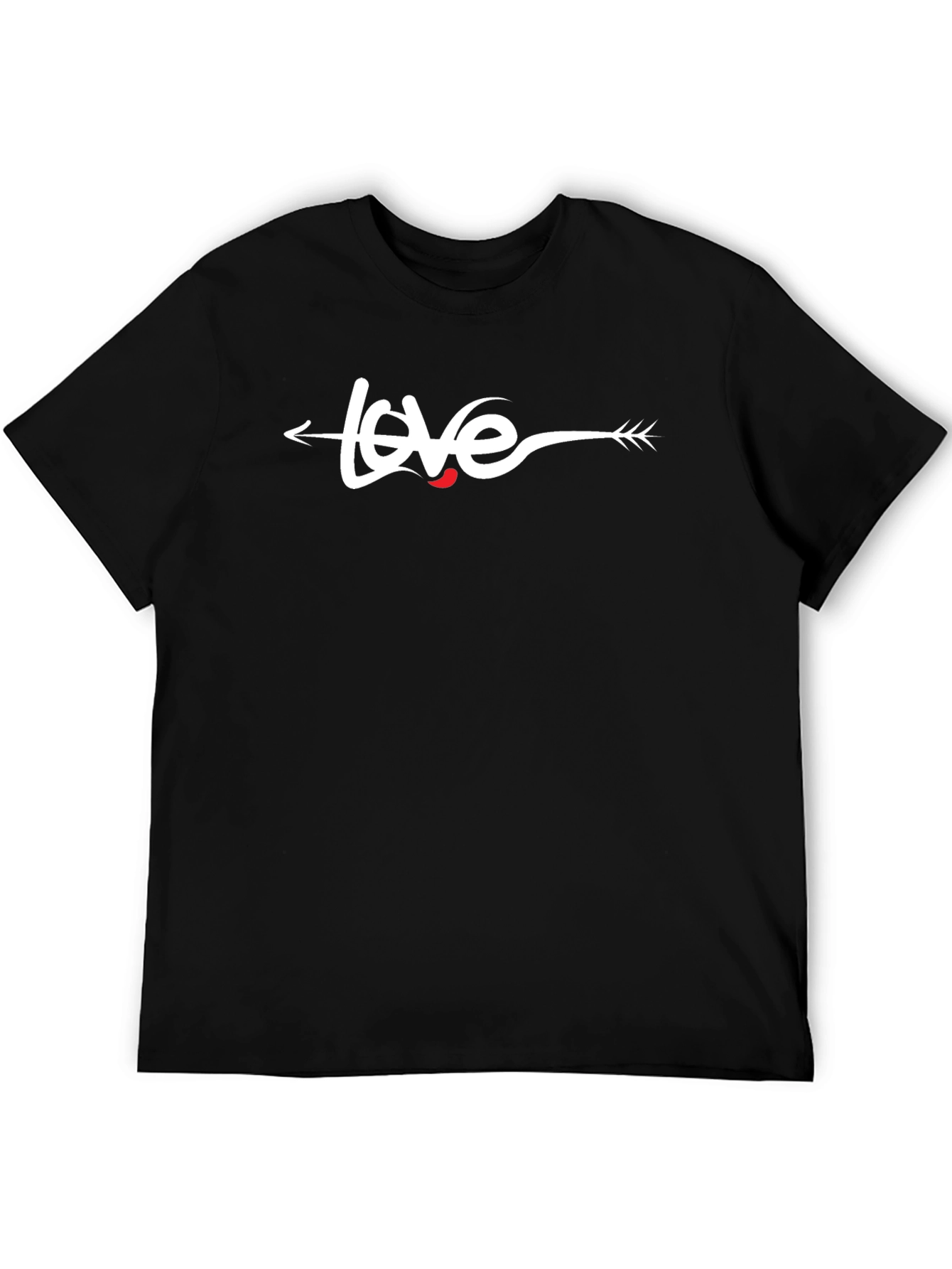 Black Love Arrow T-Shirt - Black view 5