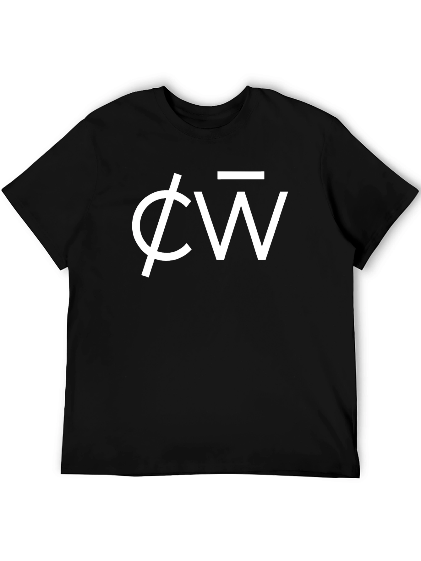Black ΦW Graphic Tee - Modern Black T-Shirt view 5