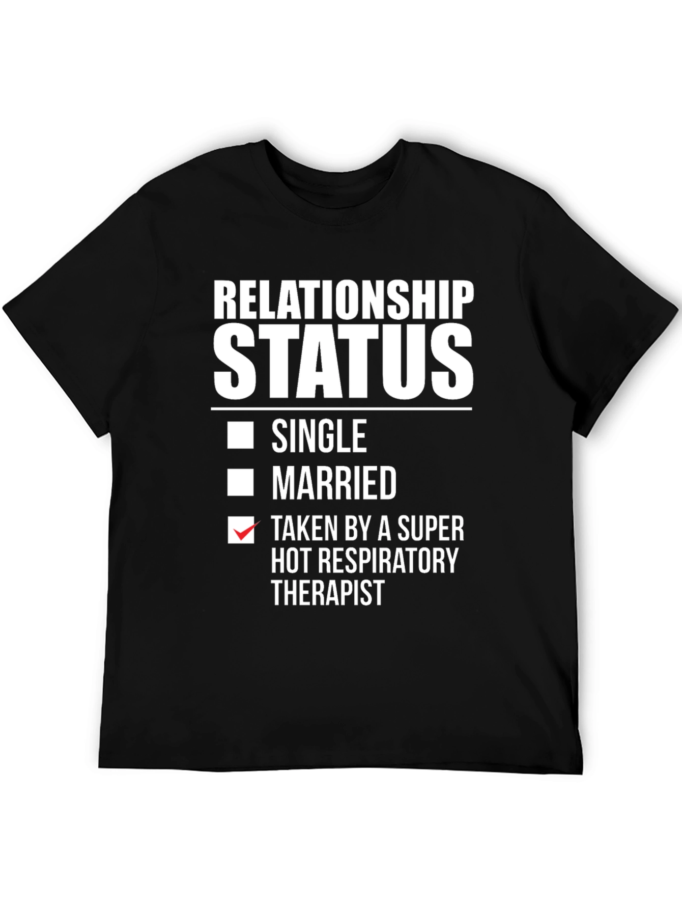 Black Relationship Status: Taken by Therapist T-Shirt view 5