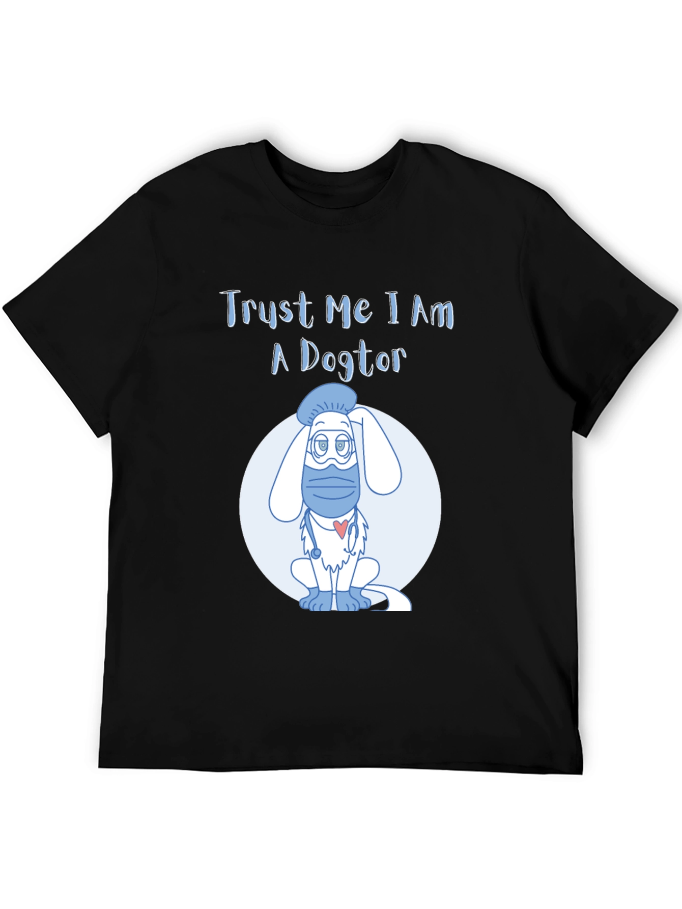 Black Trust Me I Am A Dogtor T-Shirt view 5
