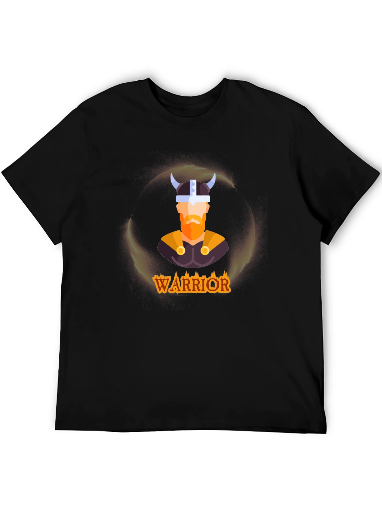 Black Warrior Viking Graphic Tee - Black T-Shirt view 5