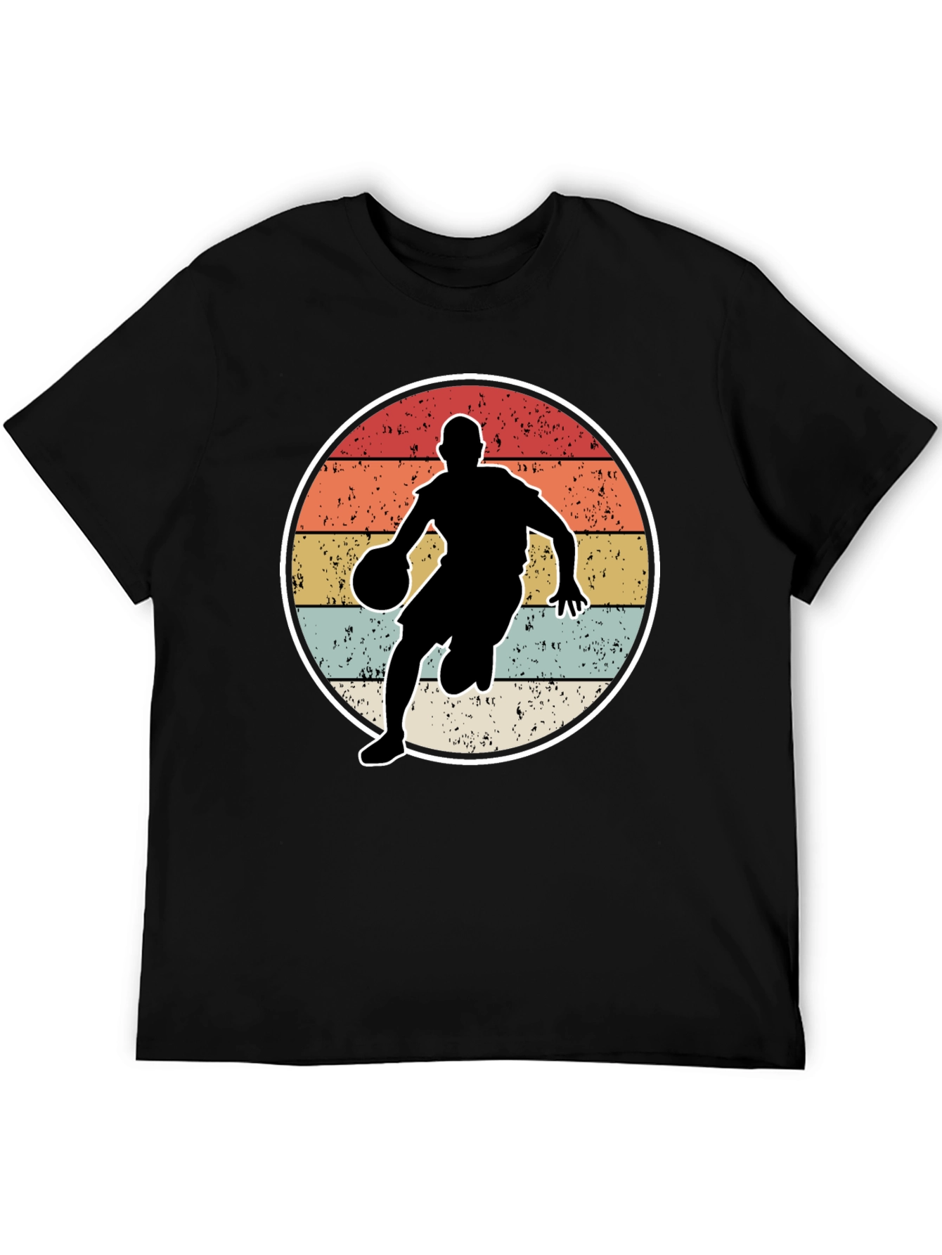 Vintage Basketball Player Graphic Tee - 5