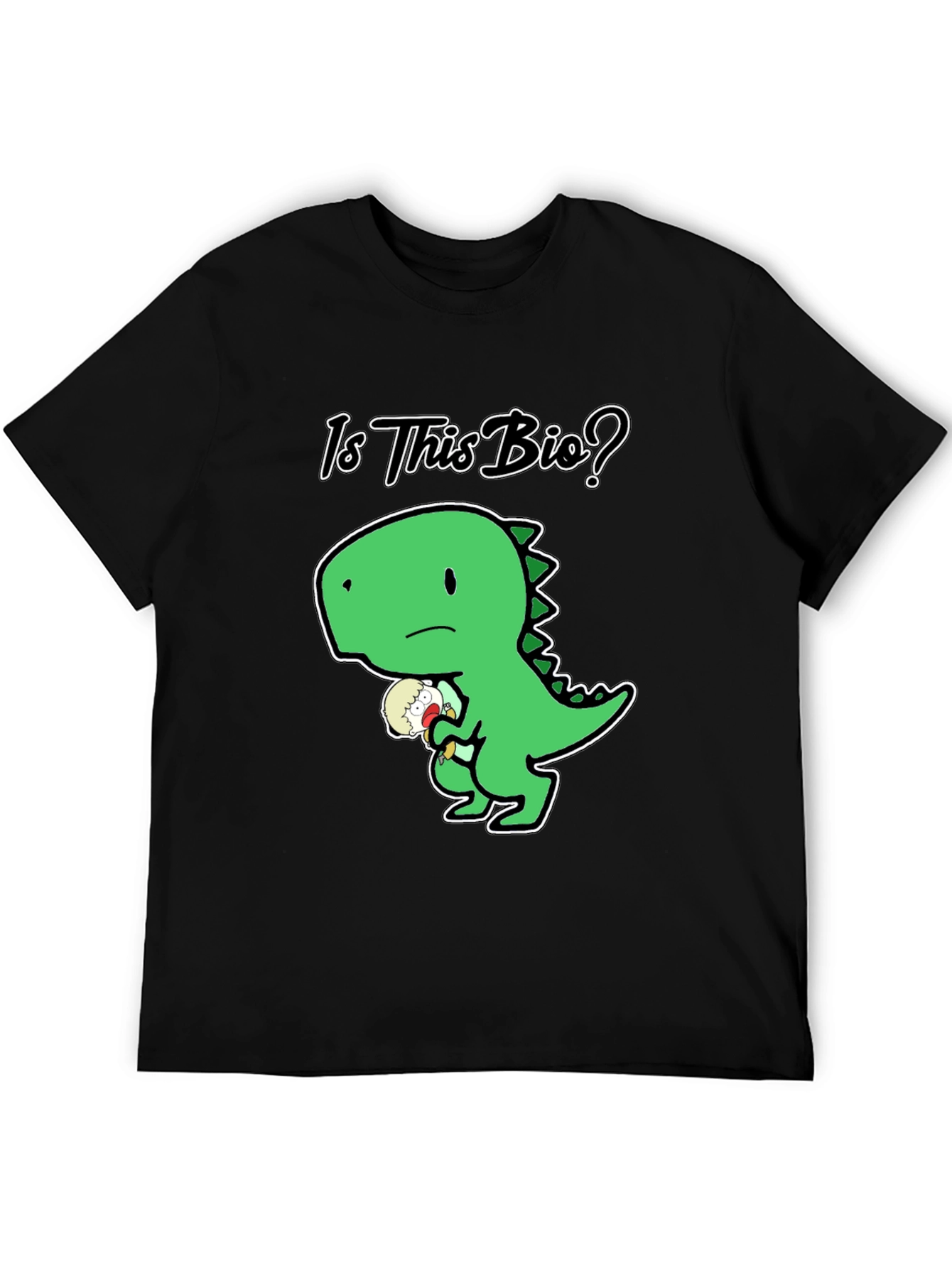 Black Is This Bio? Dinosaur T-Shirt view 5