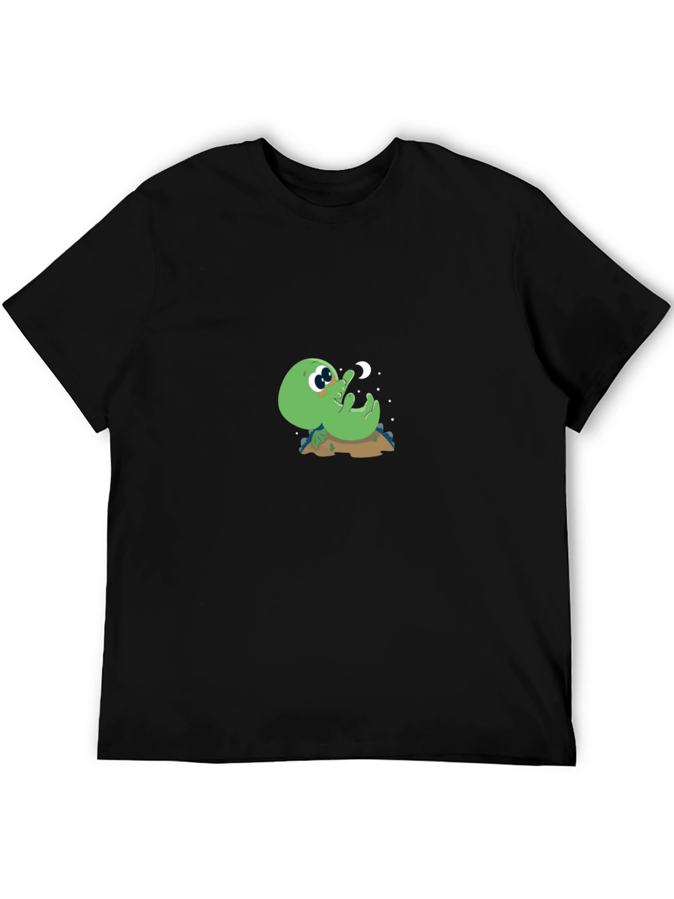Black Cute Alien T-Shirt - Reach for the Stars! view 5