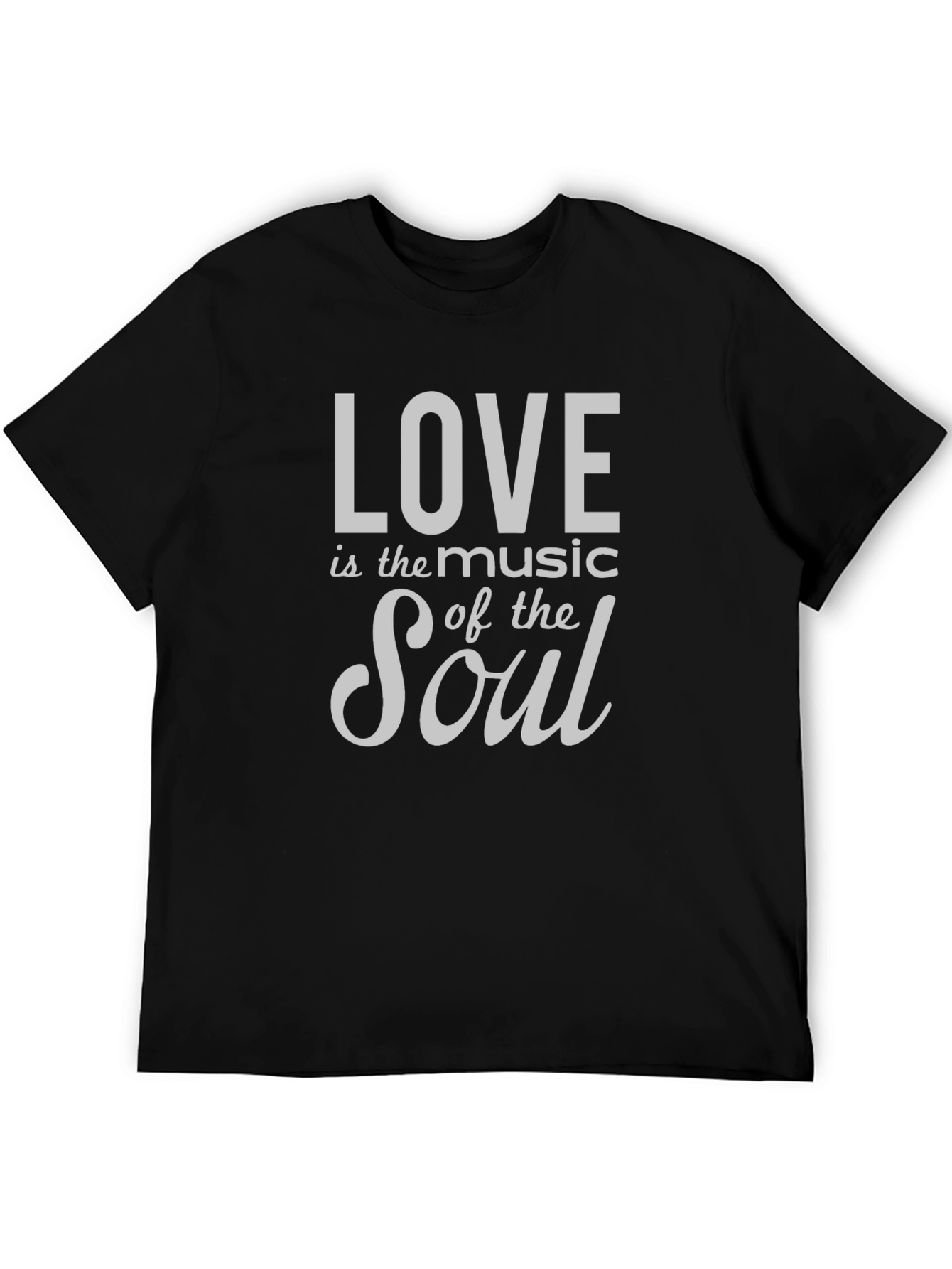 Black Love is the Music of the Soul Black T-Shirt view 5