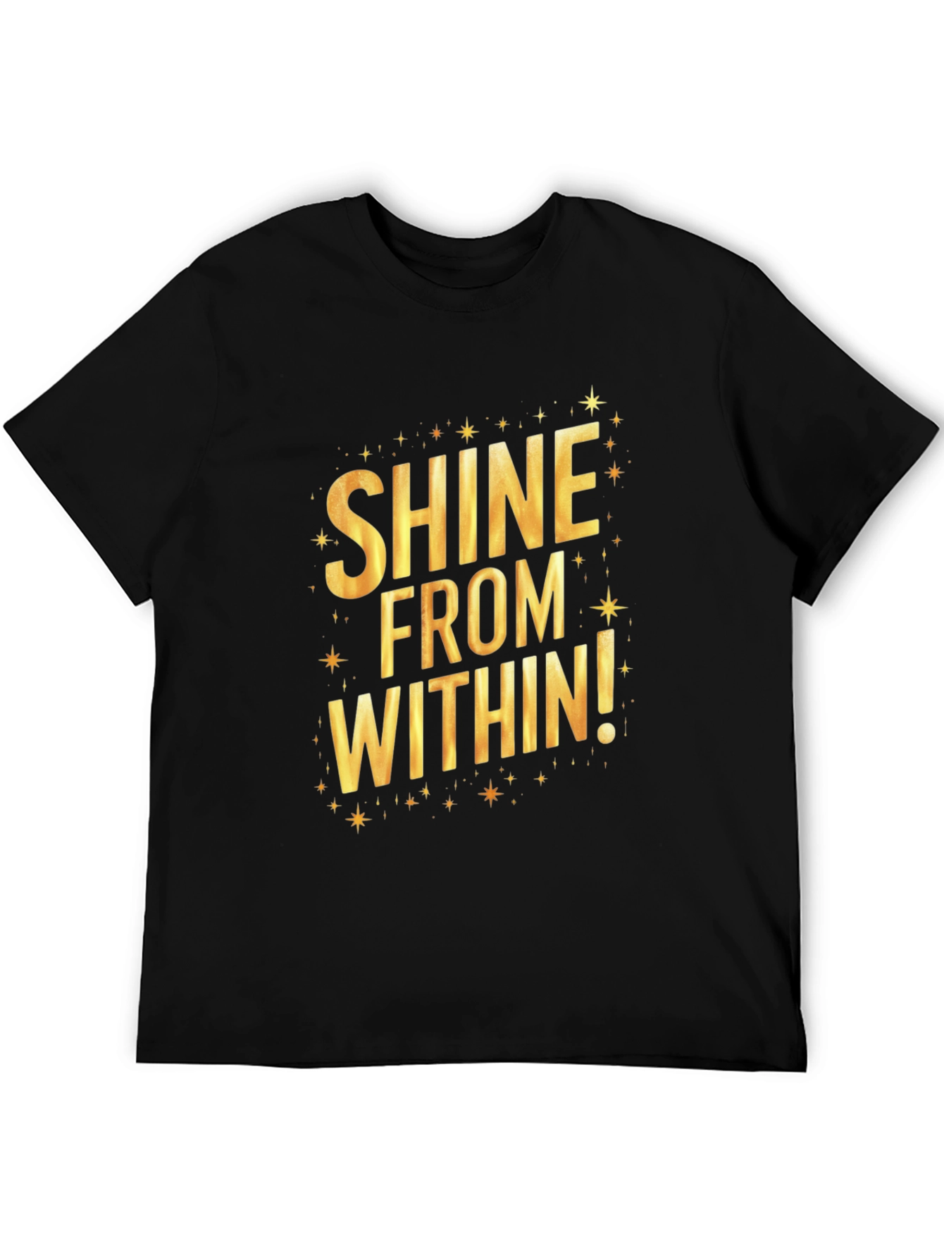 Black Shine From Within Graphic Tee - Black view 5