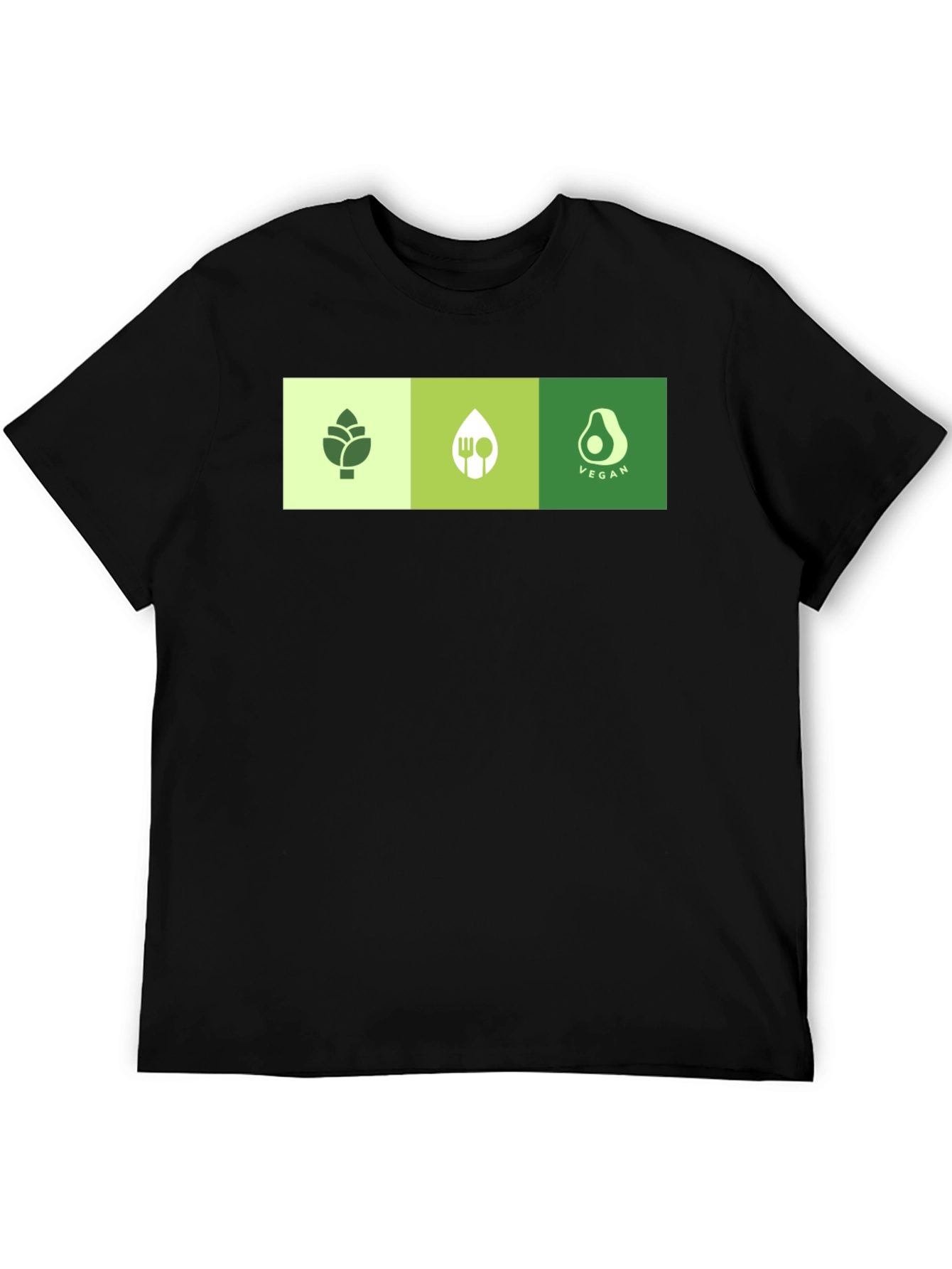 Black Vegan Graphic T-Shirt - Plant Based Lifestyle Tee view 5
