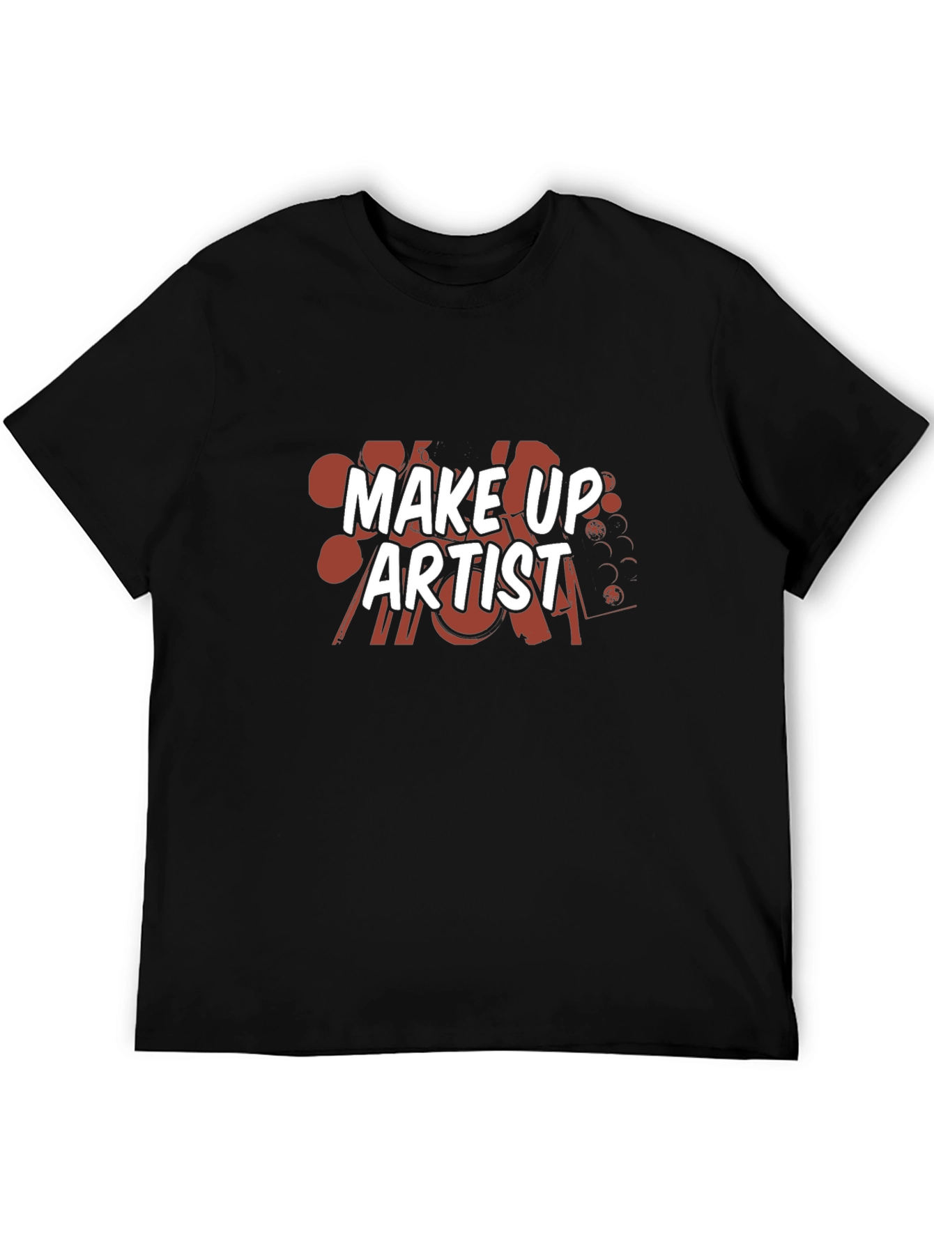 Black Make Up Artist Graphic T-Shirt - Black view 5