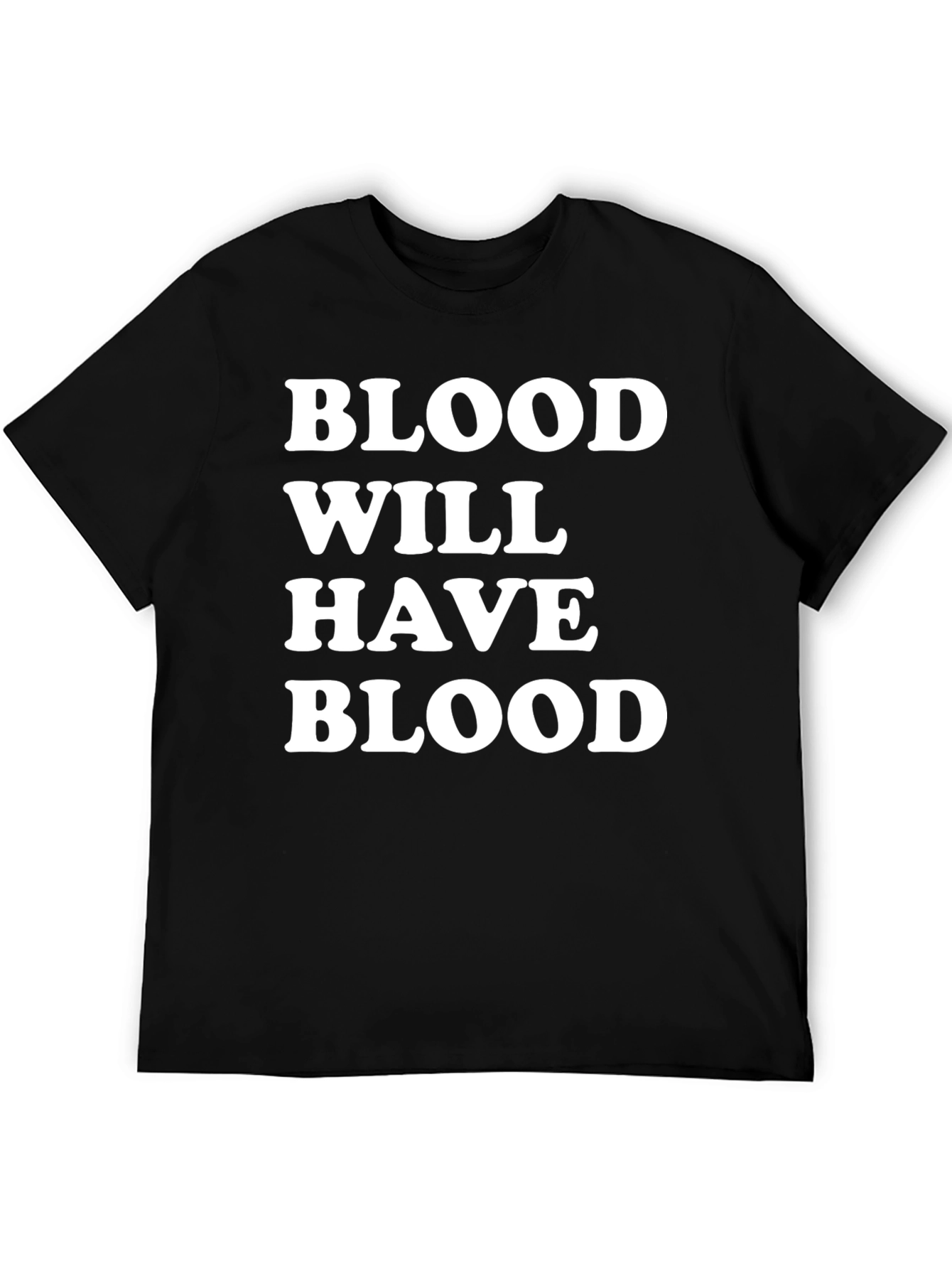 Black Blood Will Have Blood Graphic Tee - Mens Black T-Shirt view 5