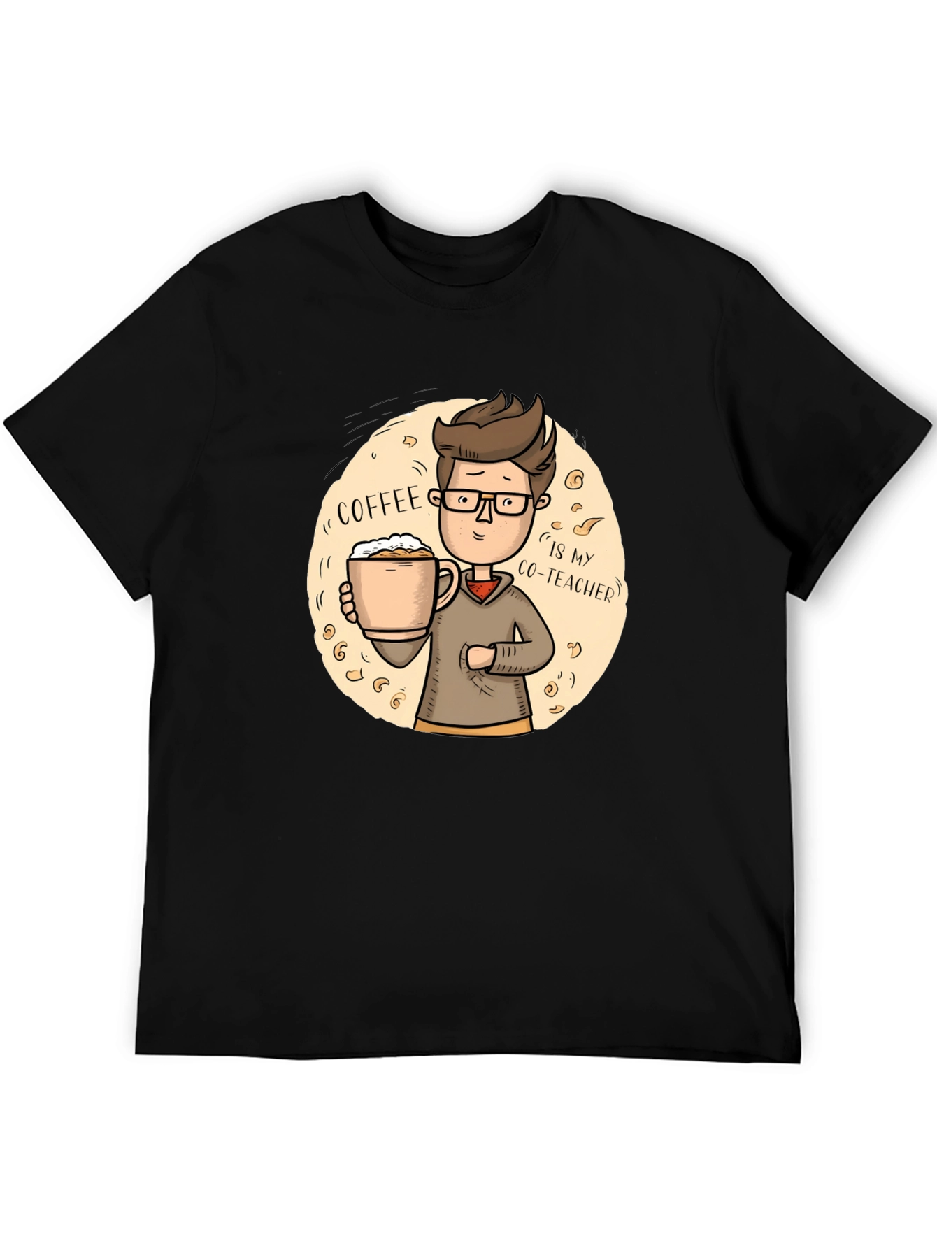 Black Coffee Co-Teacher T-Shirt view 5
