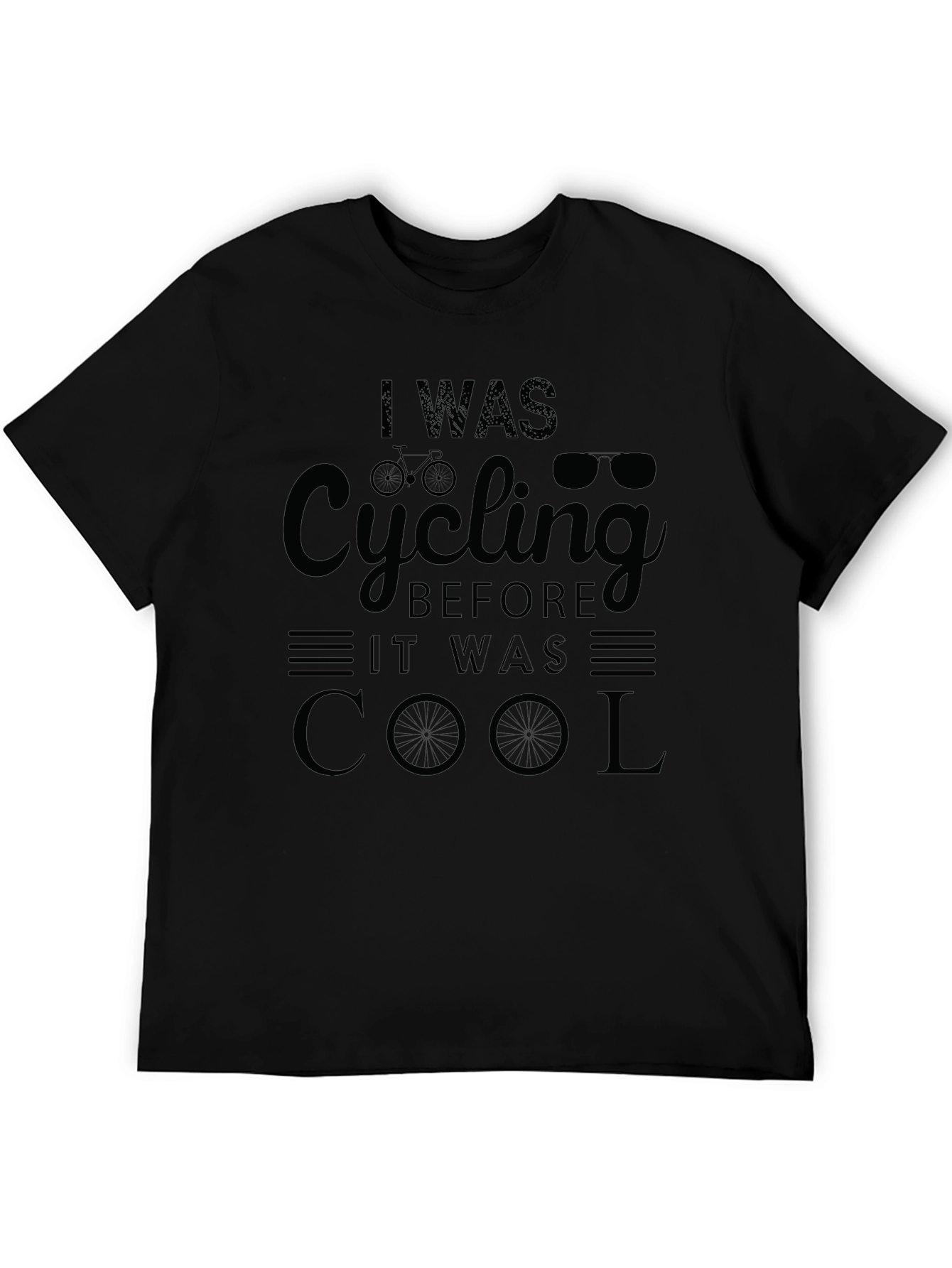 Black Cool Cycling T-Shirt for Cyclists view 5