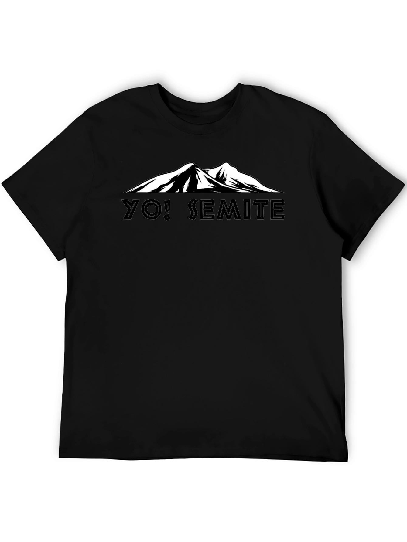 Black Yo! Semite Mountain Graphic Tee - Black view 5