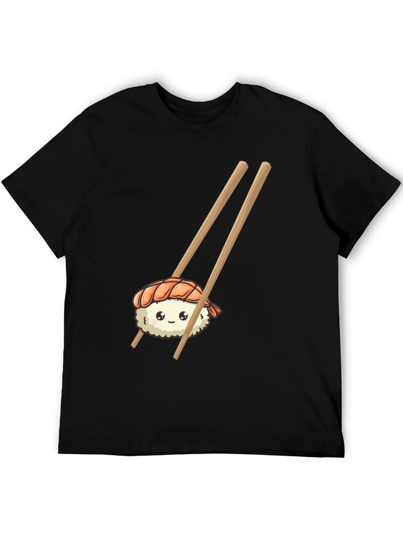 Black Sushi Graphic Tee - Cute Foodie T-Shirt view 5