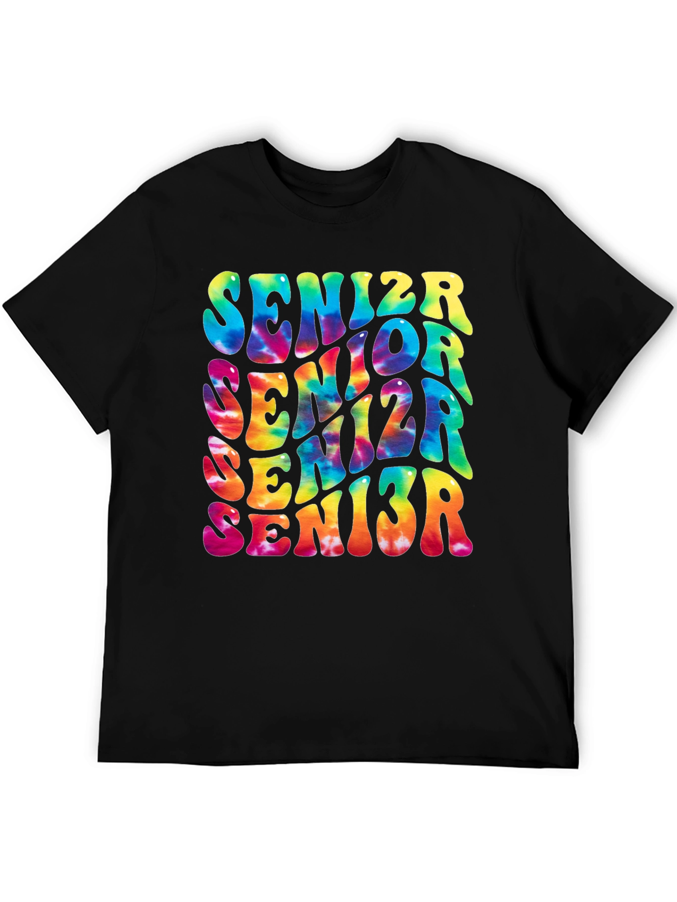 Black Senior Tie-Dye Graphic T-Shirt view 5