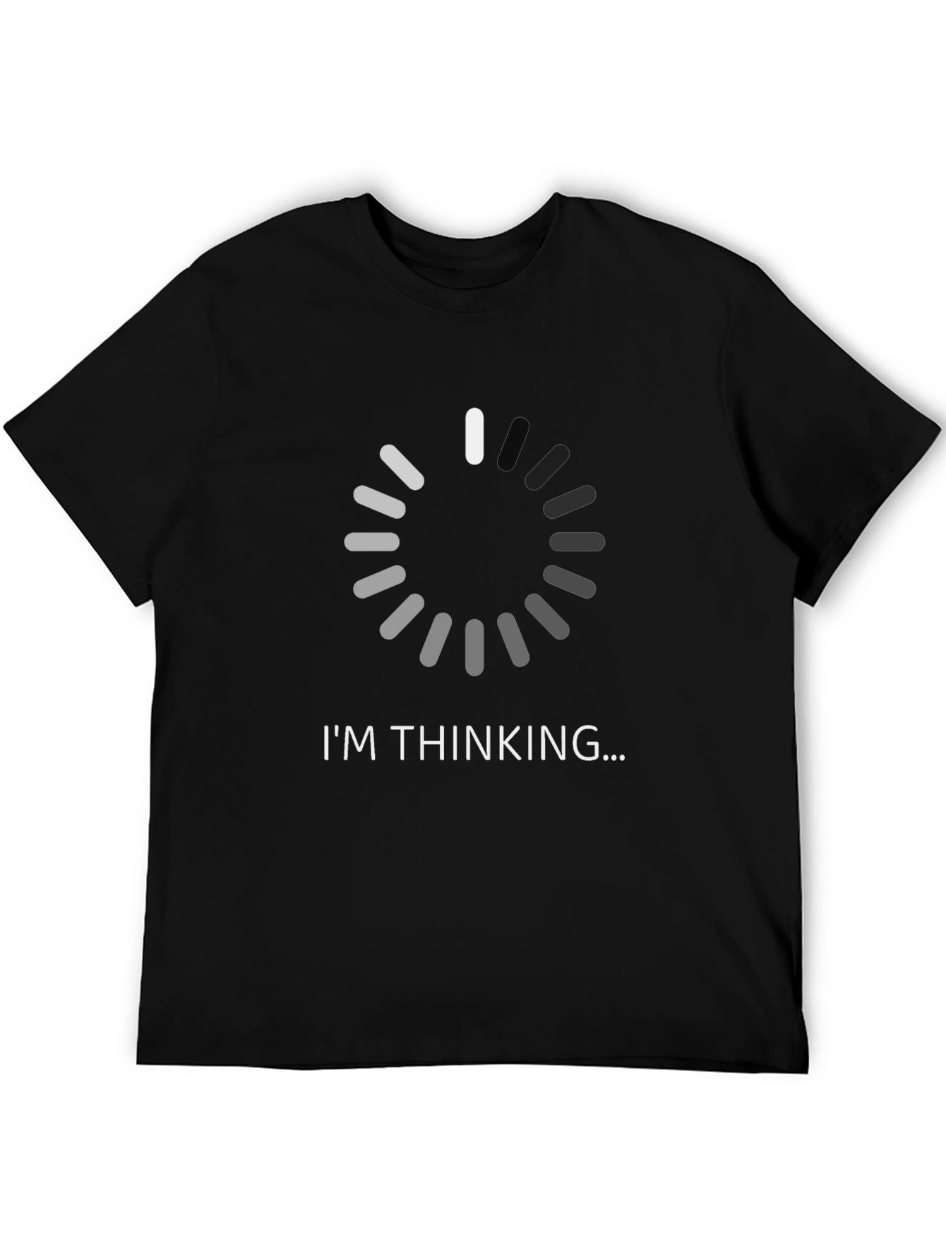 Black I'm Thinking Funny T-Shirt - Novelty Graphic Tee view 5