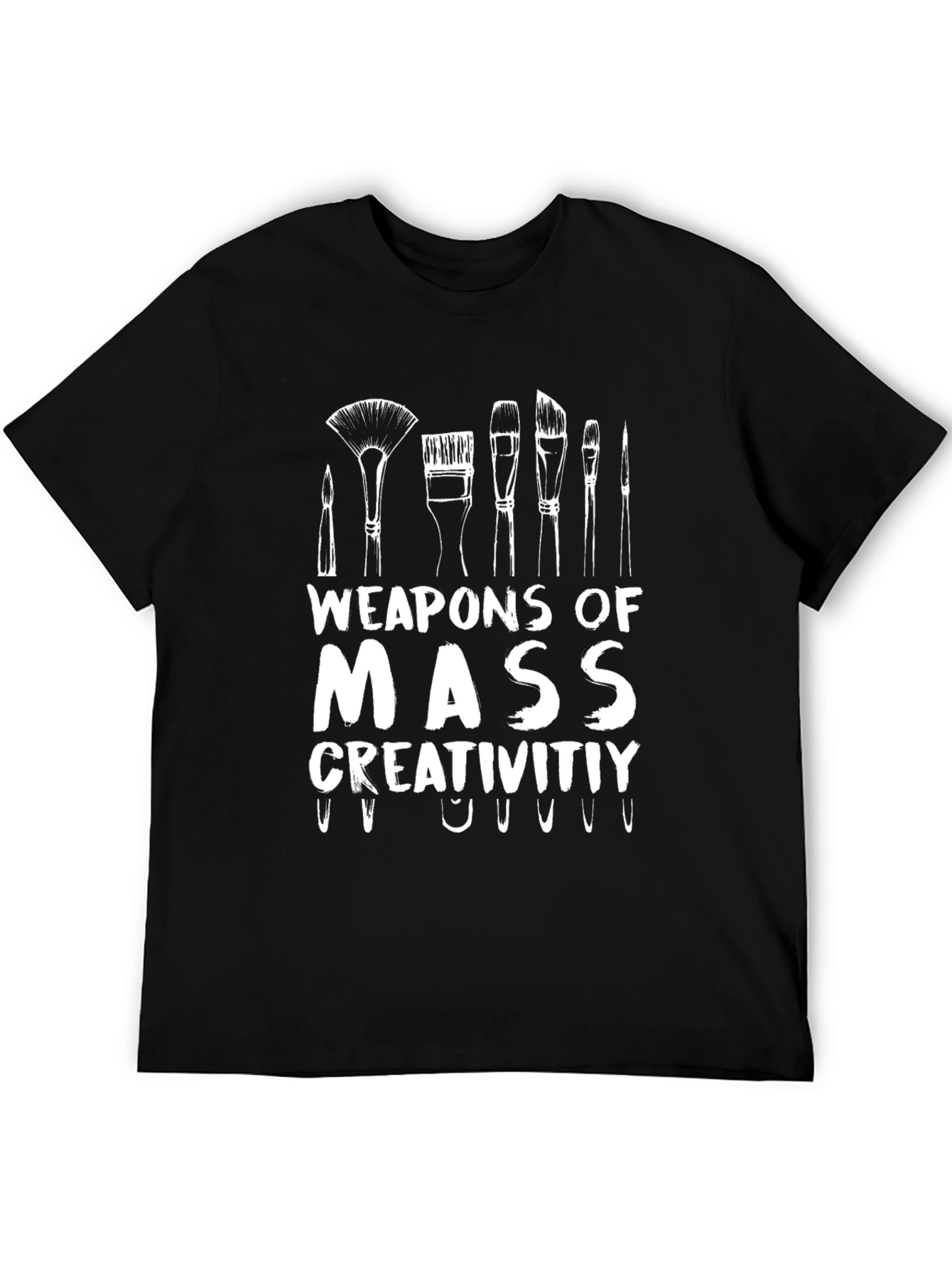 Black Weapons of Mass Creativity Graphic T-Shirt view 5