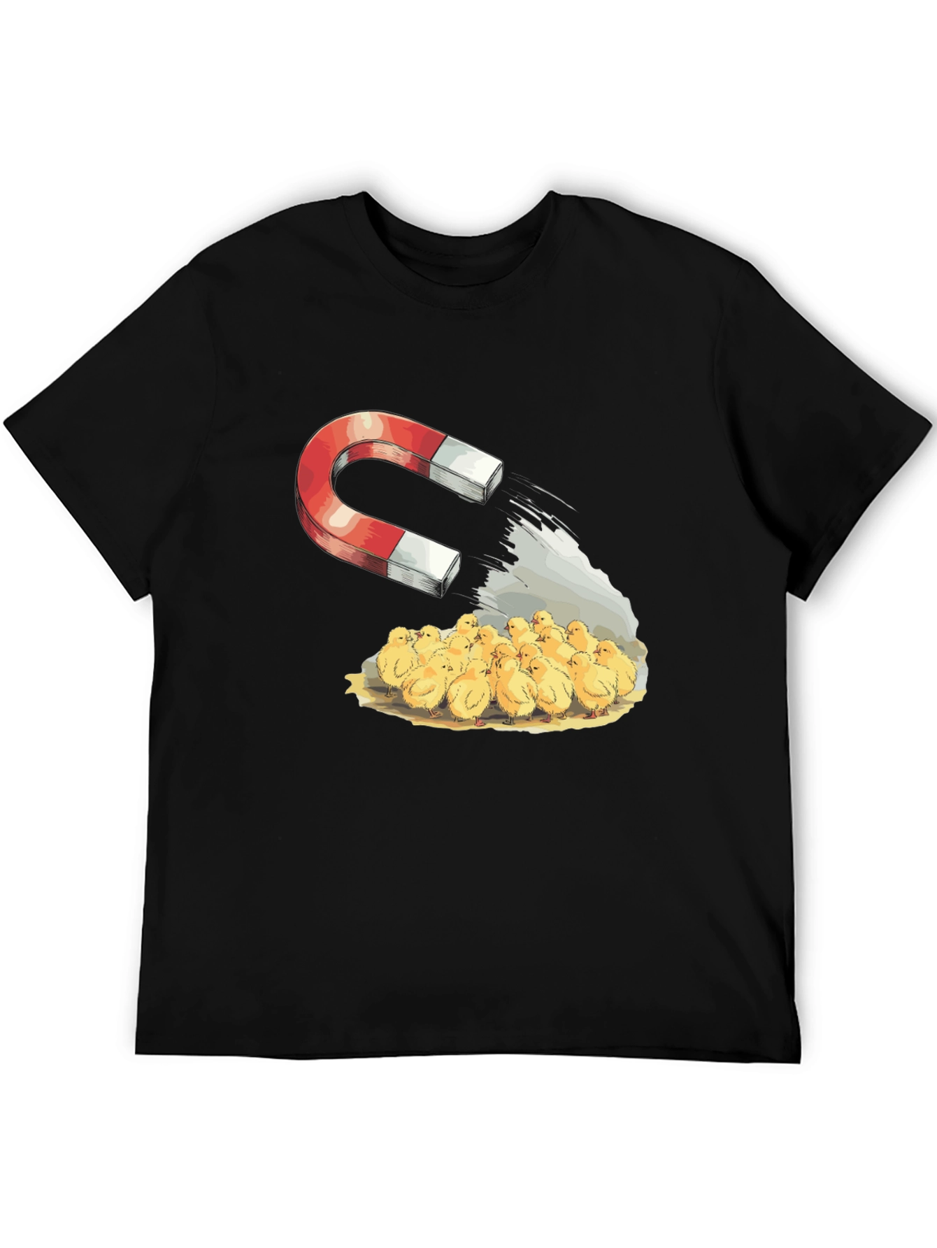 Black Magnet & Chicks Graphic Tee - Funny Humor T-Shirt view 5