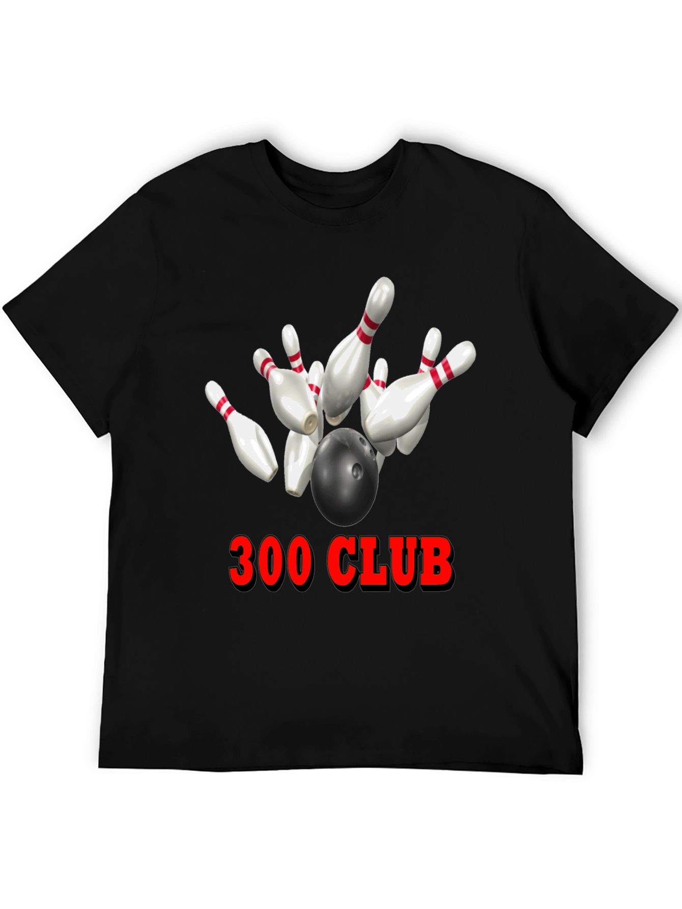 Black 300 Club Bowling T-Shirt view 5