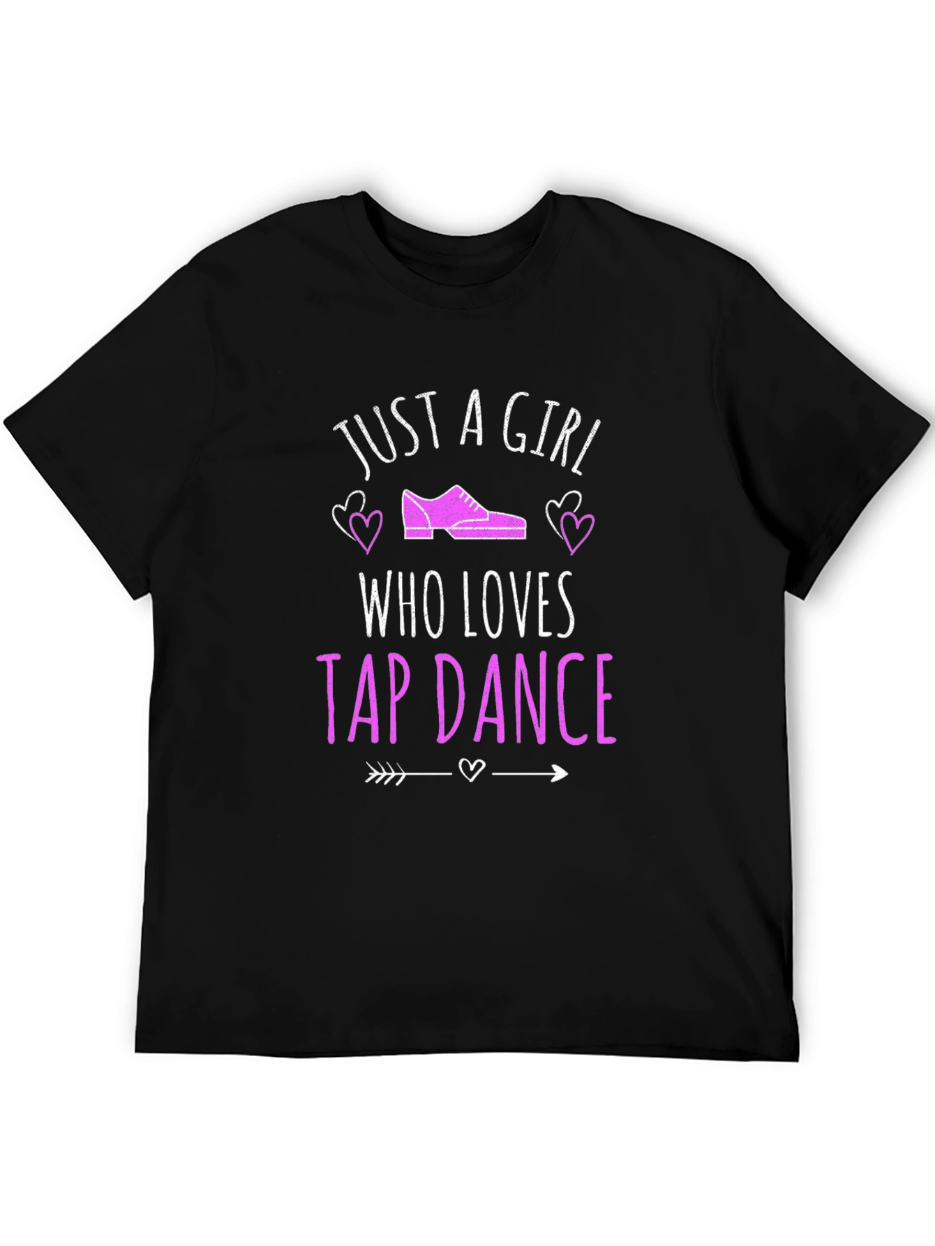Black Just A Girl Who Loves Tap Dance T-Shirt view 5