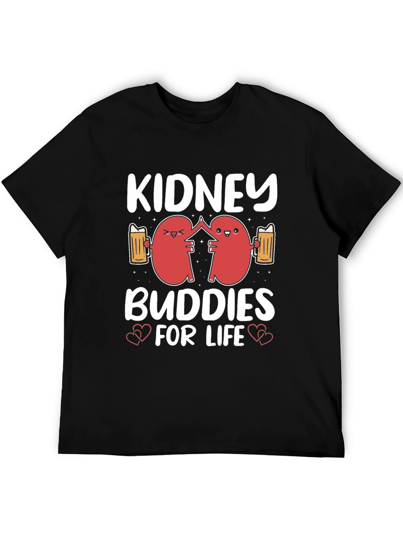 Black Kidney Buddies for Life Graphic Tee view 5