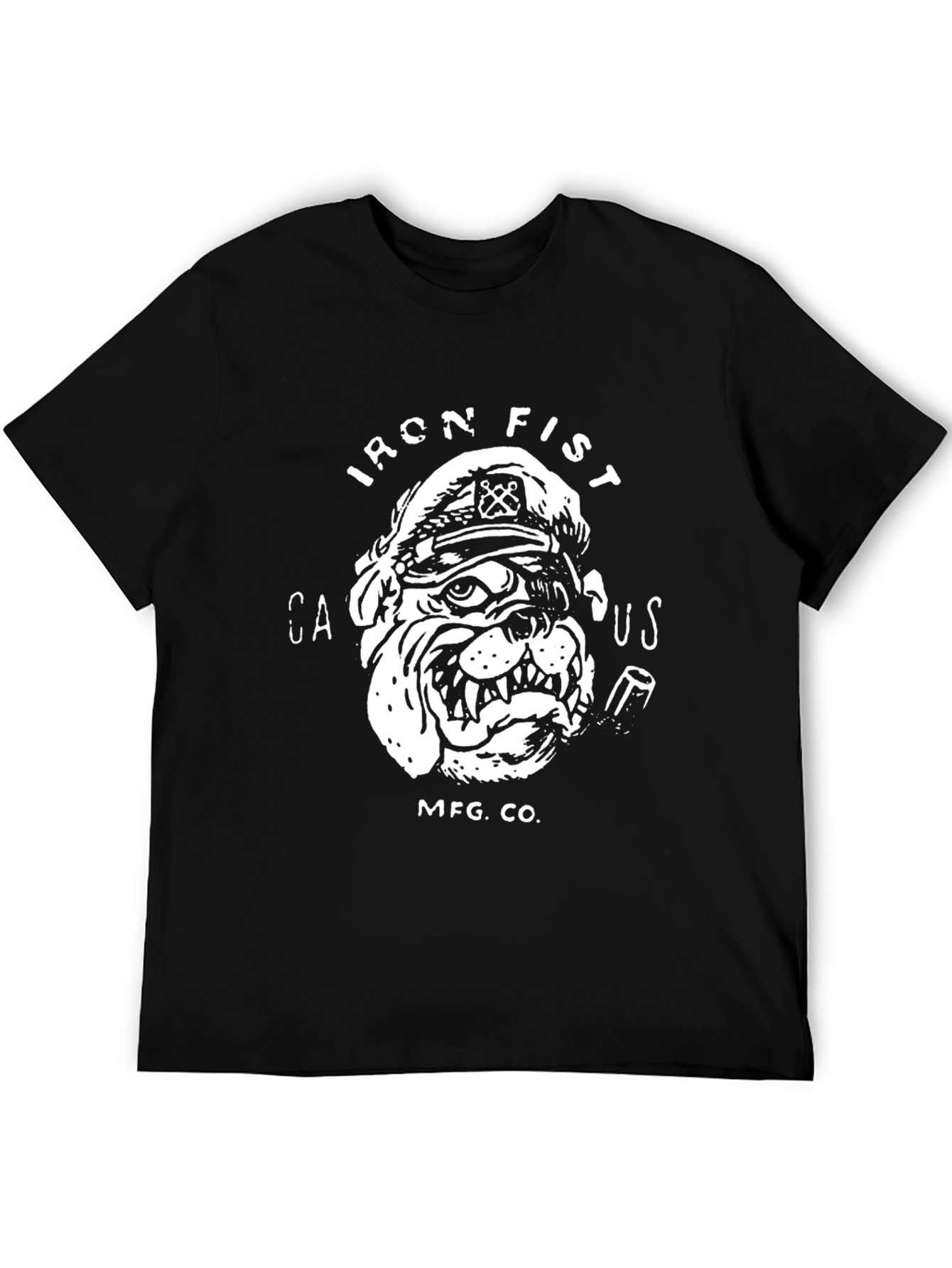 Black Iron Fist Bulldog Graphic Tee - Black view 5