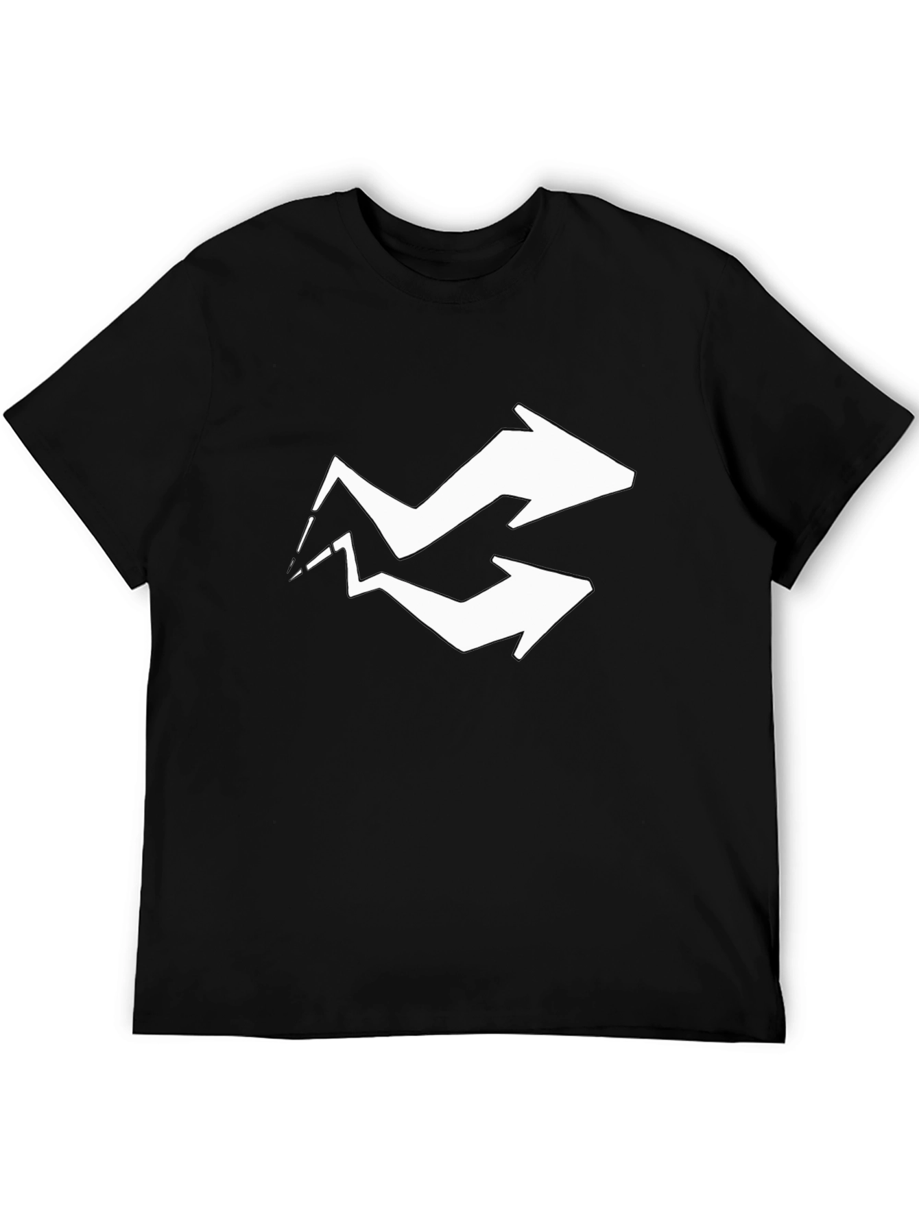 Black Arrow Graphic Tee - Black Cotton Blend view 5