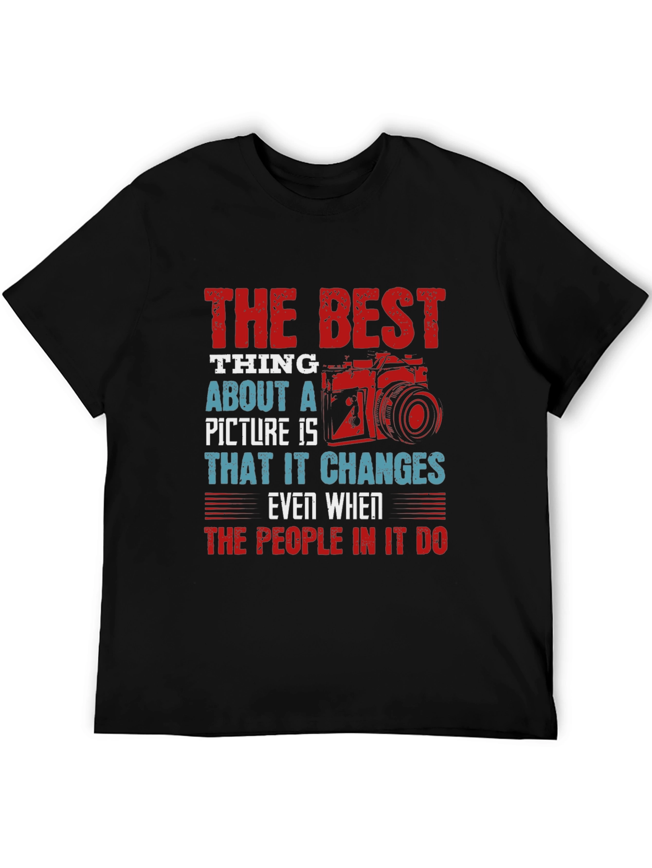 Black Photographer's T-shirt - "The Best Thing About A Picture" view 5