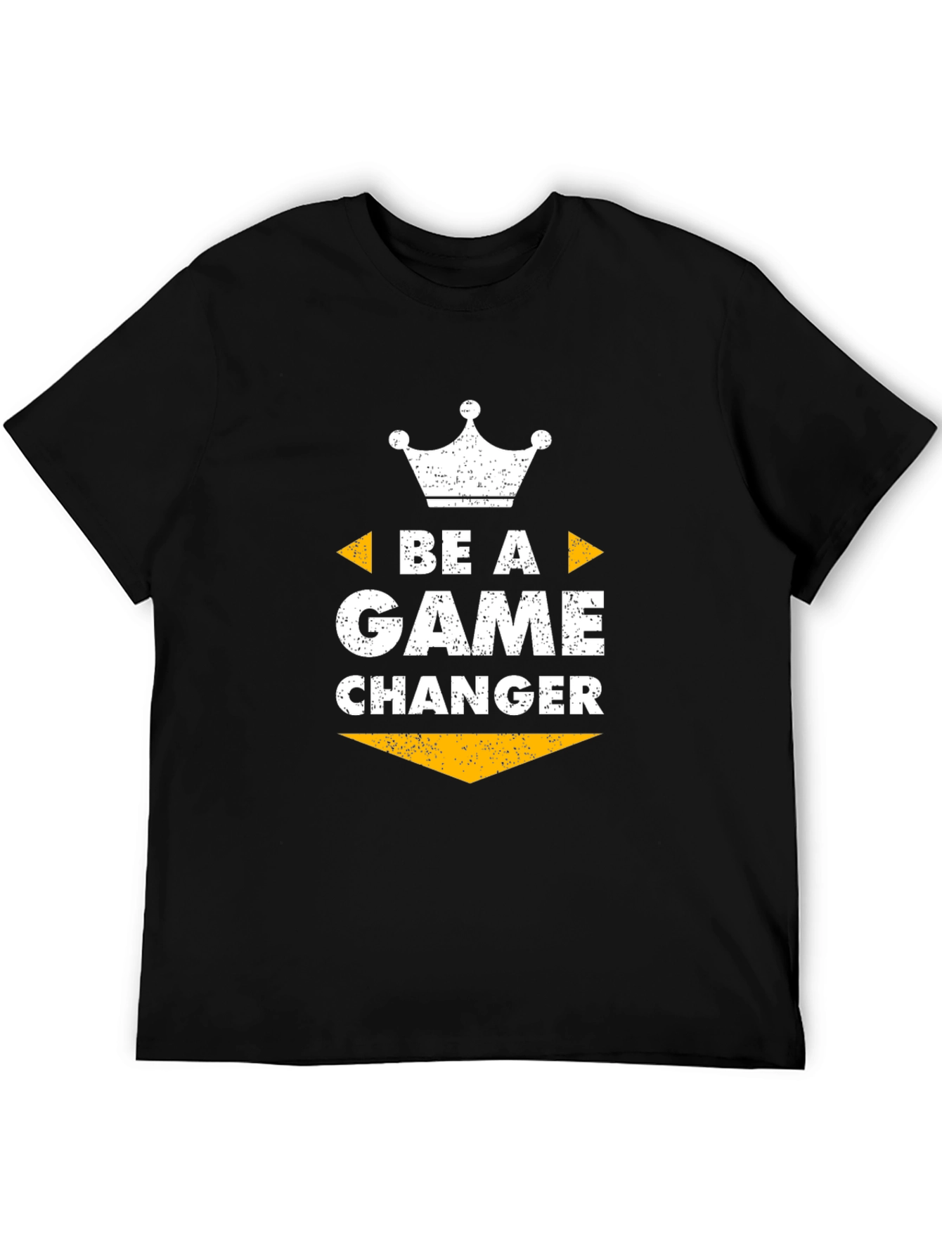 Black Be A Game Changer Graphic Tee - Black view 5
