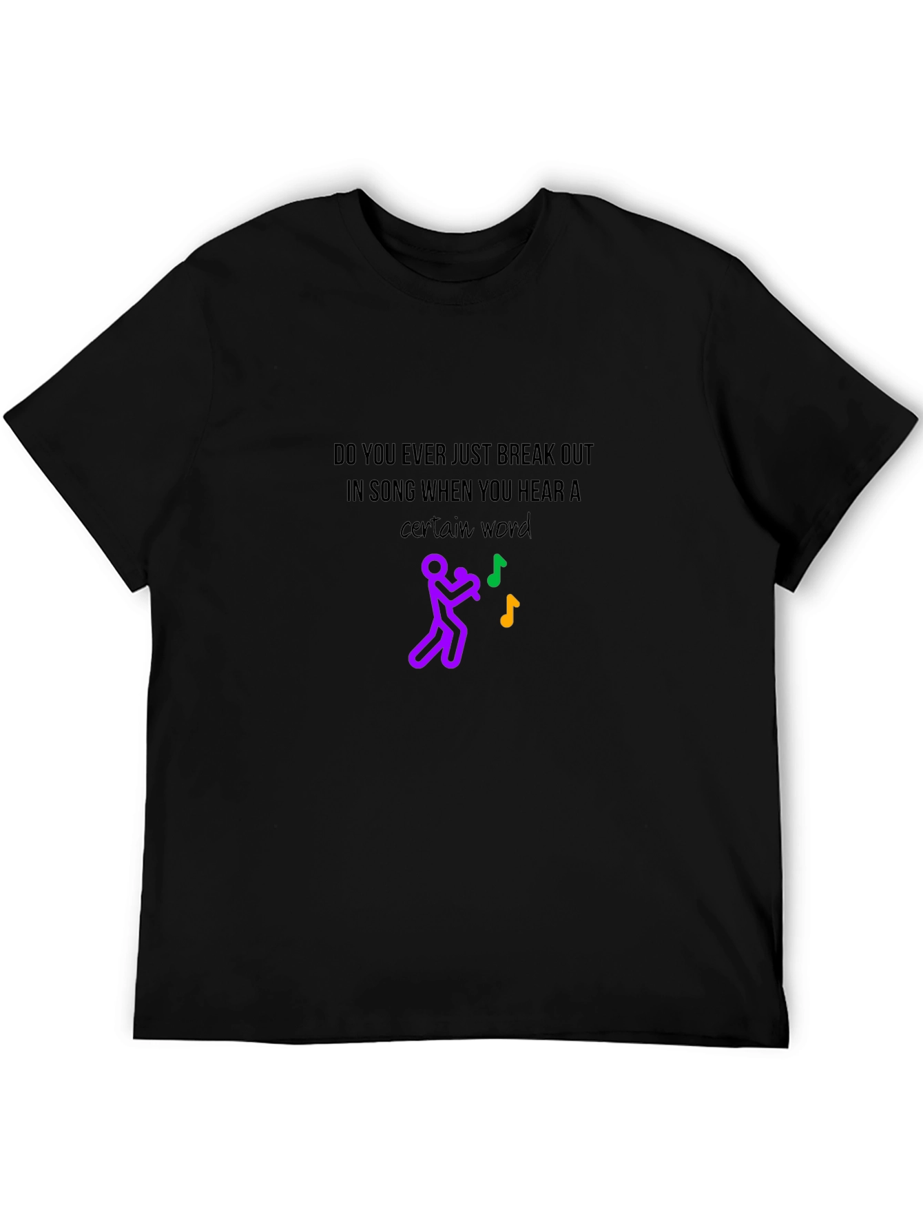 Black Musical T-Shirt: Break Out in Song! view 5