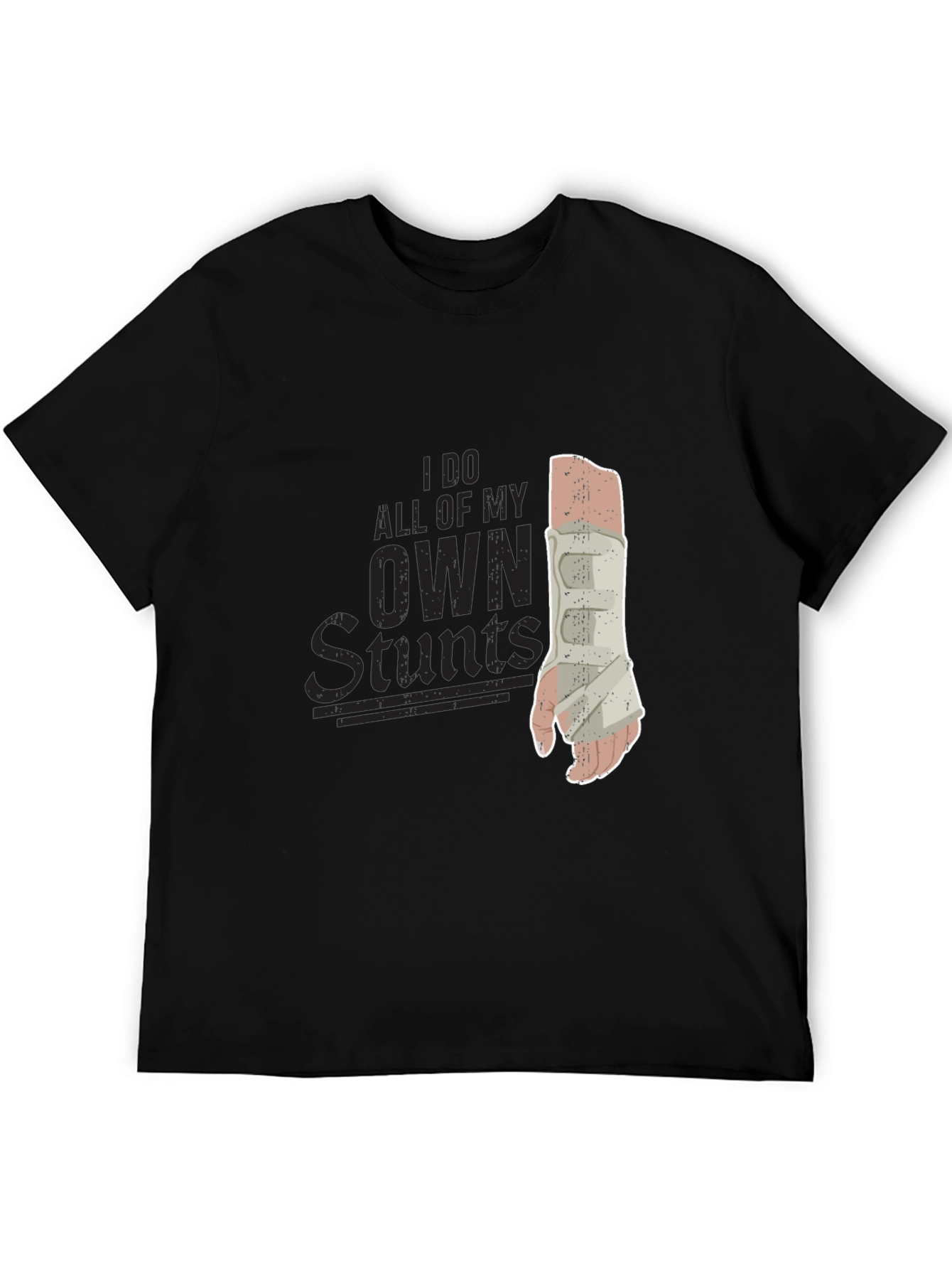 Black Stunts Humor Graphic Tee view 5