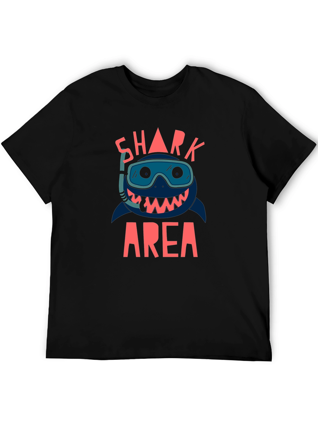 Black Shark Area Black Graphic T-Shirt view 5
