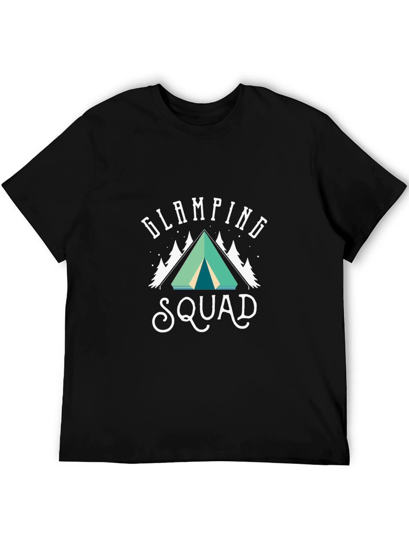 Black Glamping Squad T-Shirt Camping Adventure view 5