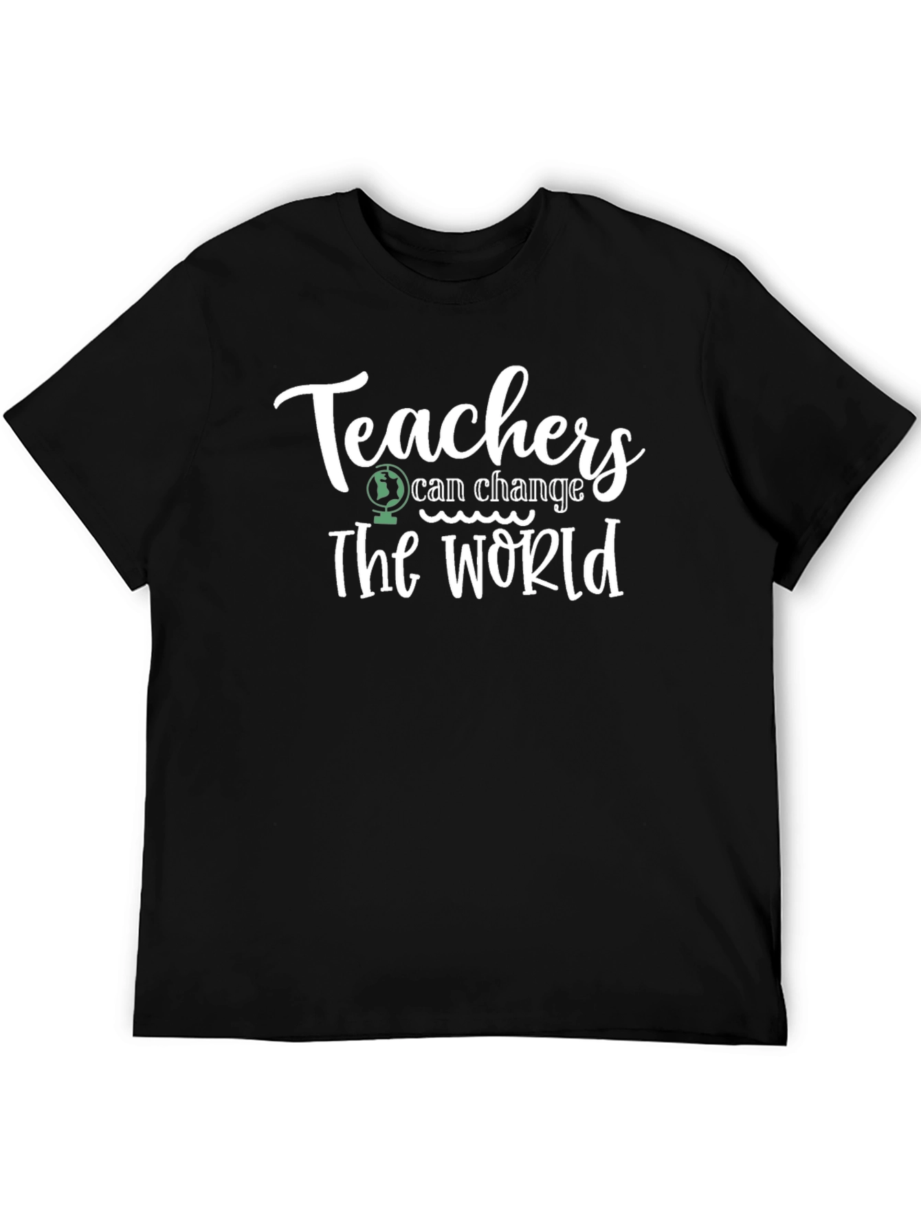 Black Teachers Can Change the World Black T-Shirt view 5