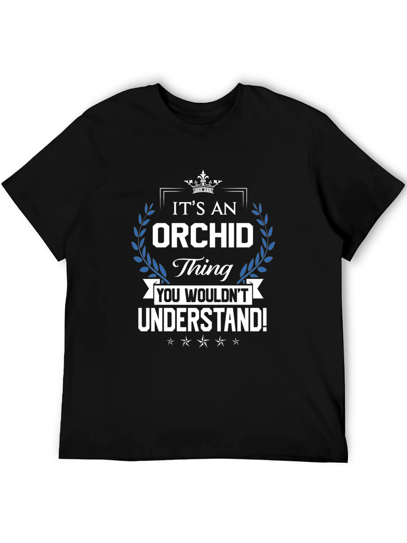 Black It's an Orchid Thing T-Shirt view 5