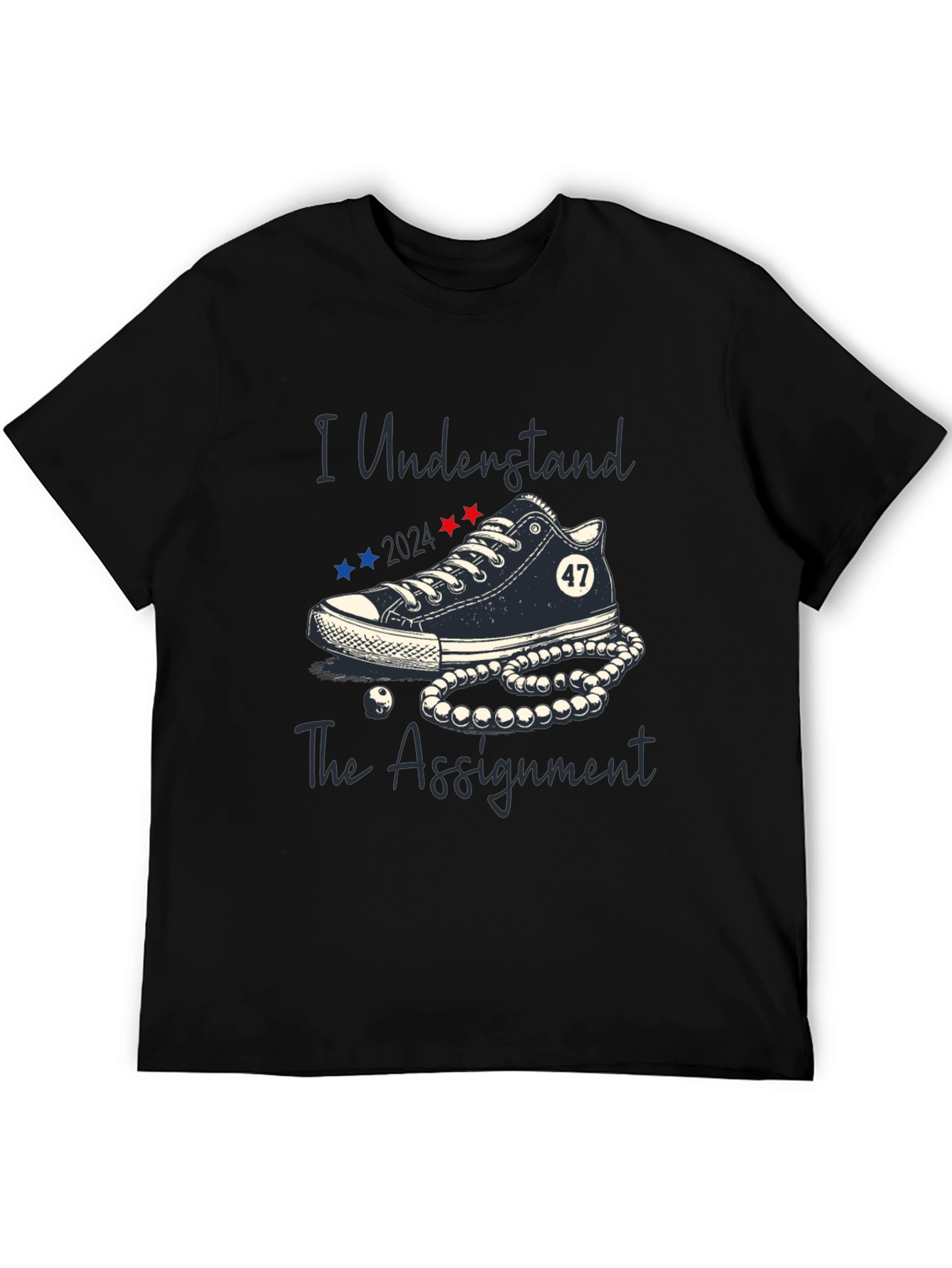 Black I Understand The Assignment 2024 Graphic Tee view 5