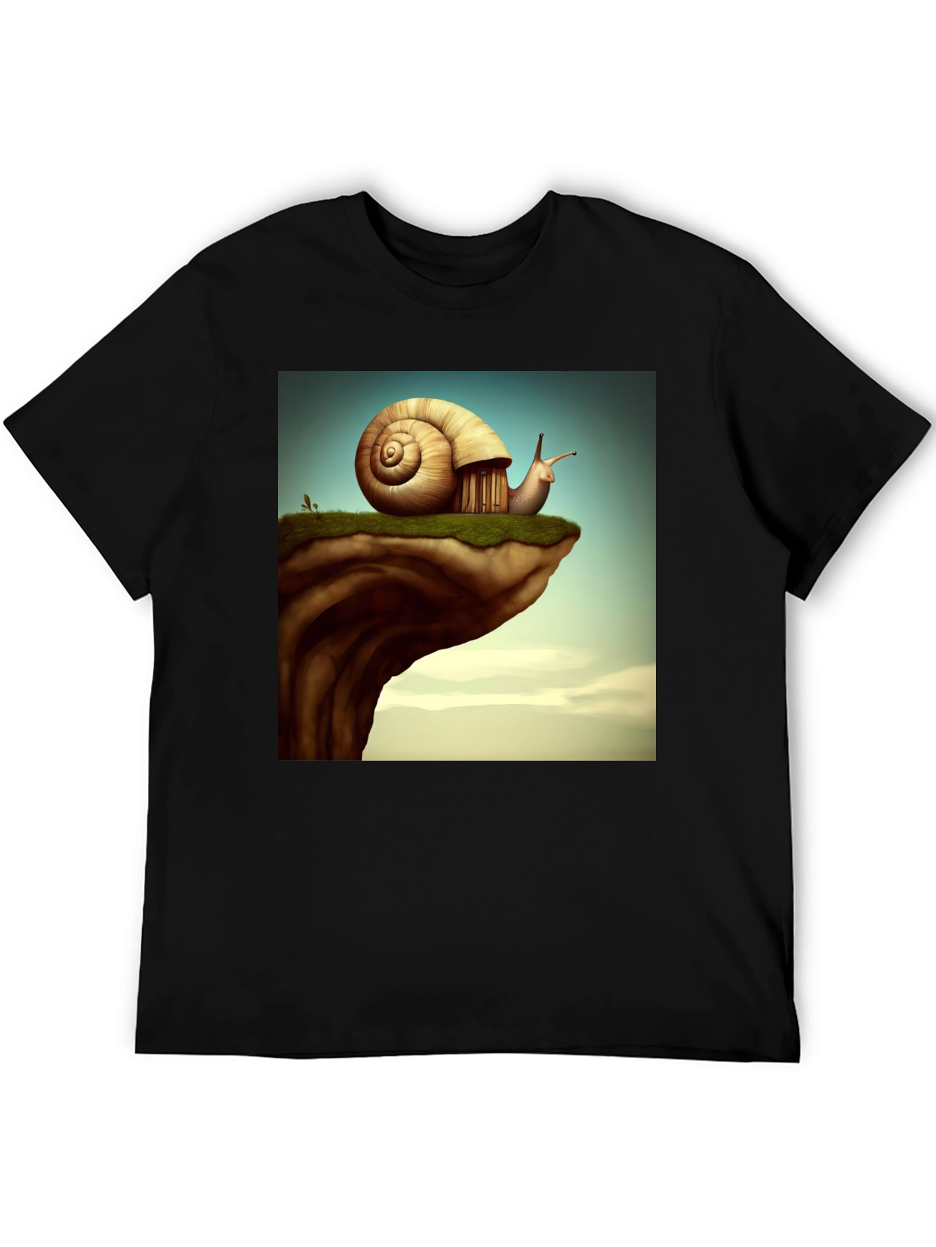 Black Snail House Cliff Edge T-Shirt view 5
