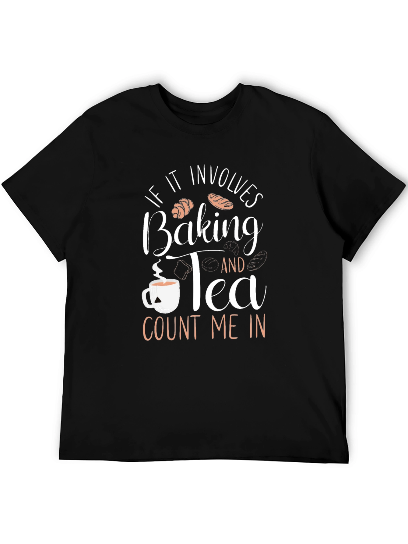 Black Baking and Tea Graphic T-Shirt - Count Me In view 5