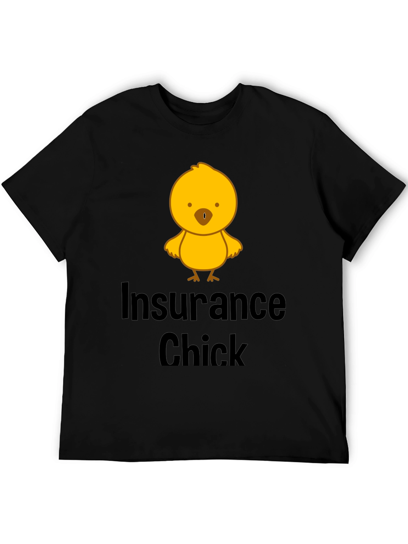 Black Insurance Chick T-Shirt - Funny & Unique Design view 5