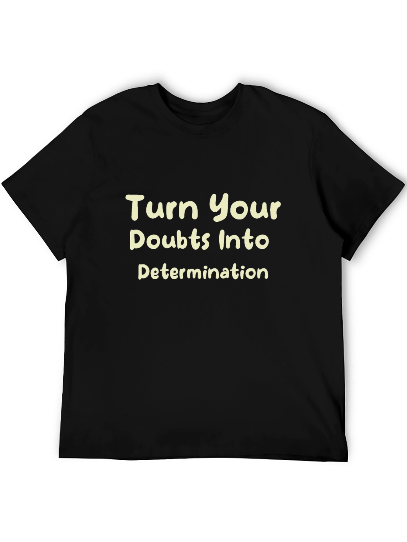 Black Inspirational Motivation Black T-Shirt view 5