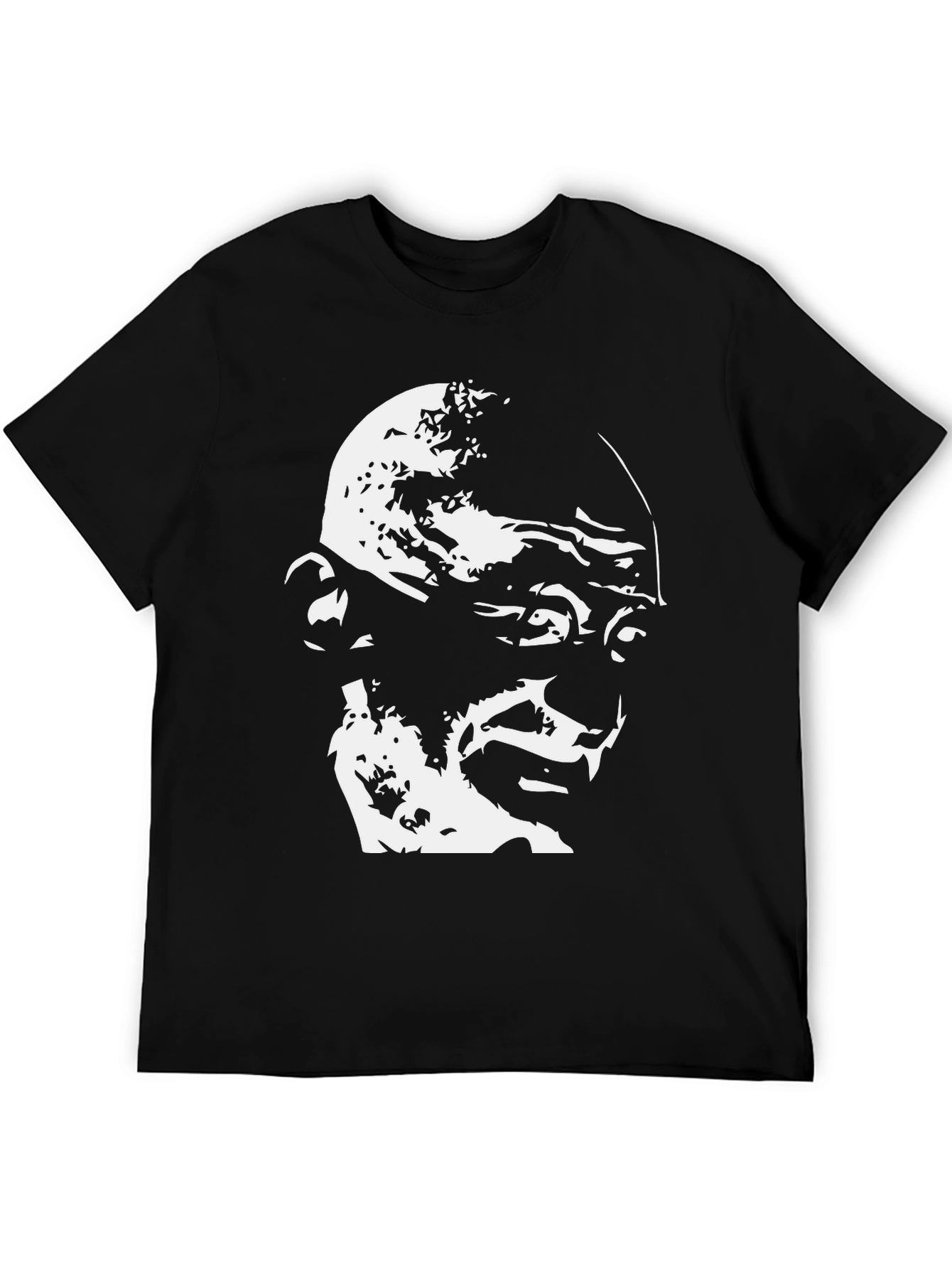 Gandhi Graphic T-Shirt - Black Cotton Tee - 5