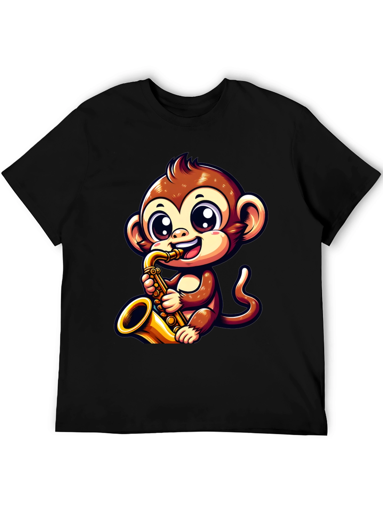 Black Monkey Saxophone T-Shirt view 5