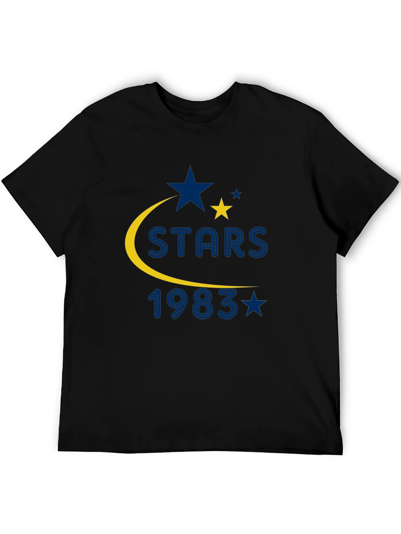 Black Stars 1983 Black T-Shirt view 5