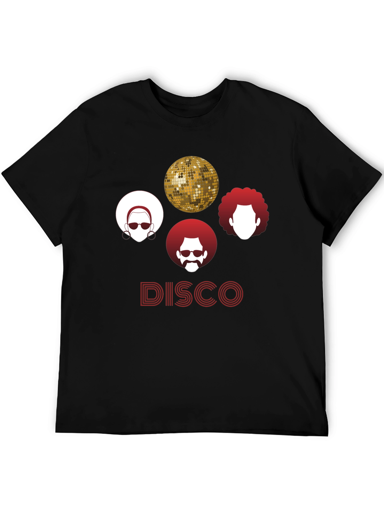 Black Retro Disco T-Shirt - Groovy Style! view 5