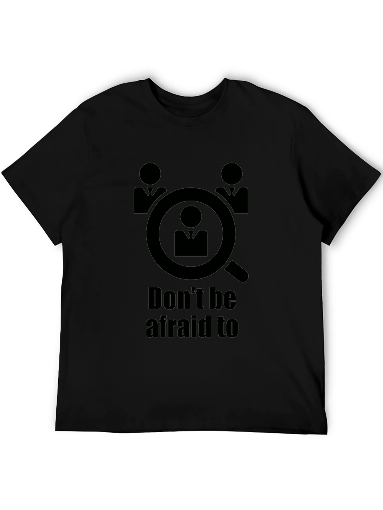 Black Don't Be Afraid to be Searched T-Shirt view 5