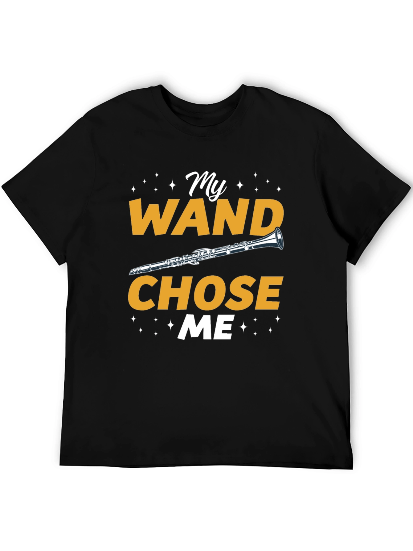 Black My Wand Chose Me Clarinet T-Shirt view 5